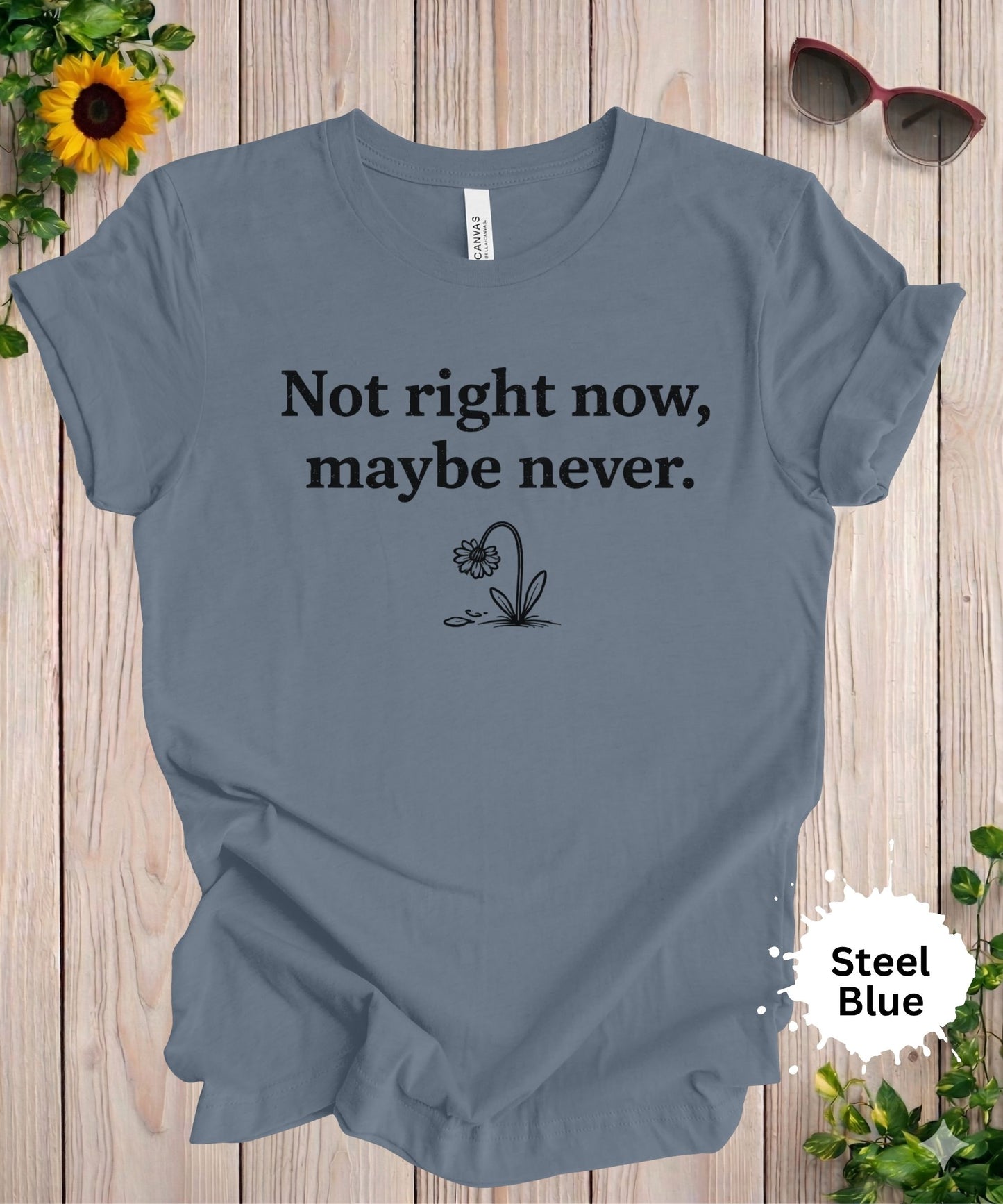 Not Right Now Maybe Never T-Shirt
