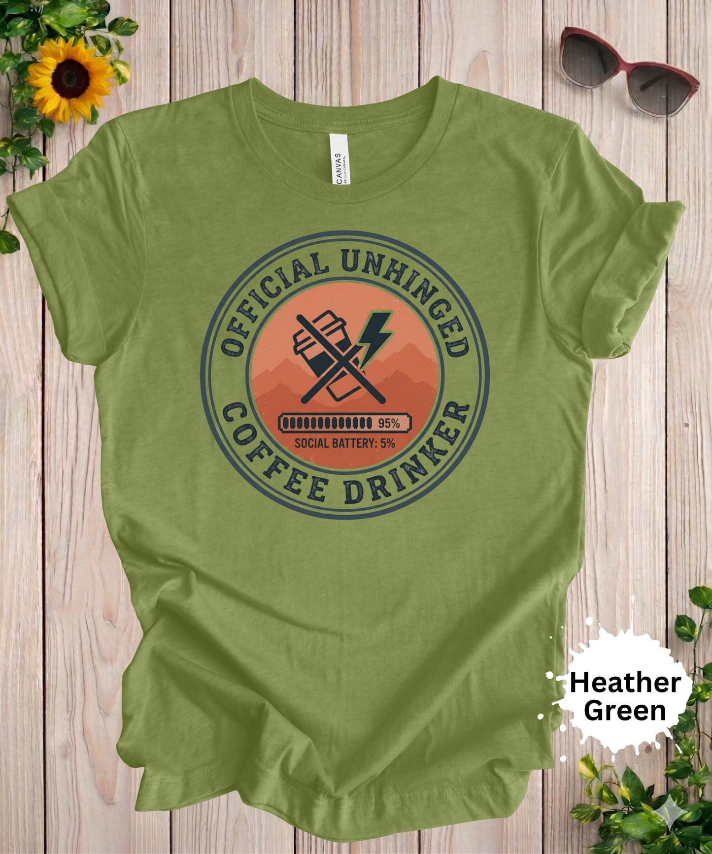 Officially Unhinged Coffee Drinker T-Shirt