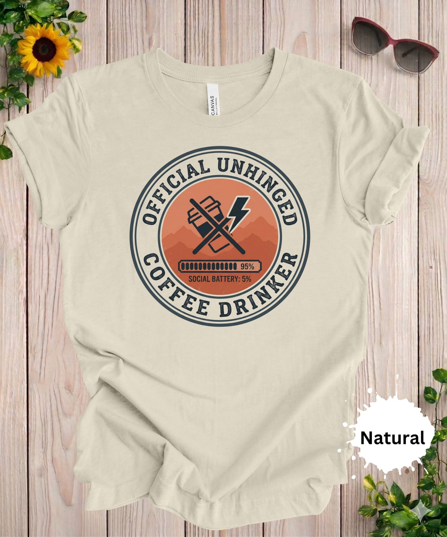 Officially Unhinged Coffee Drinker T-Shirt
