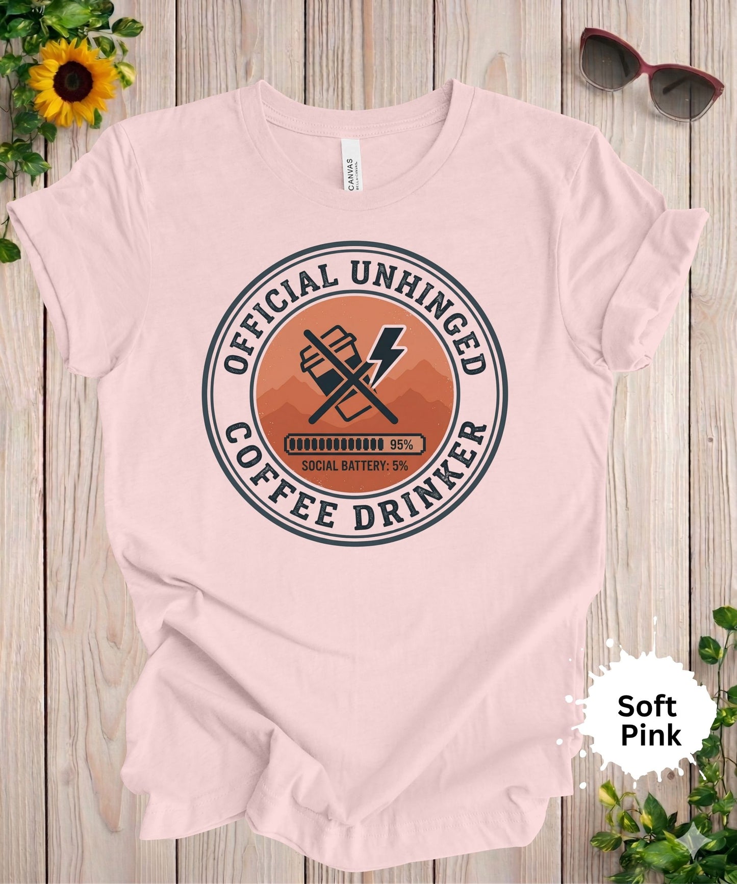 Officially Unhinged Coffee Drinker T-Shirt