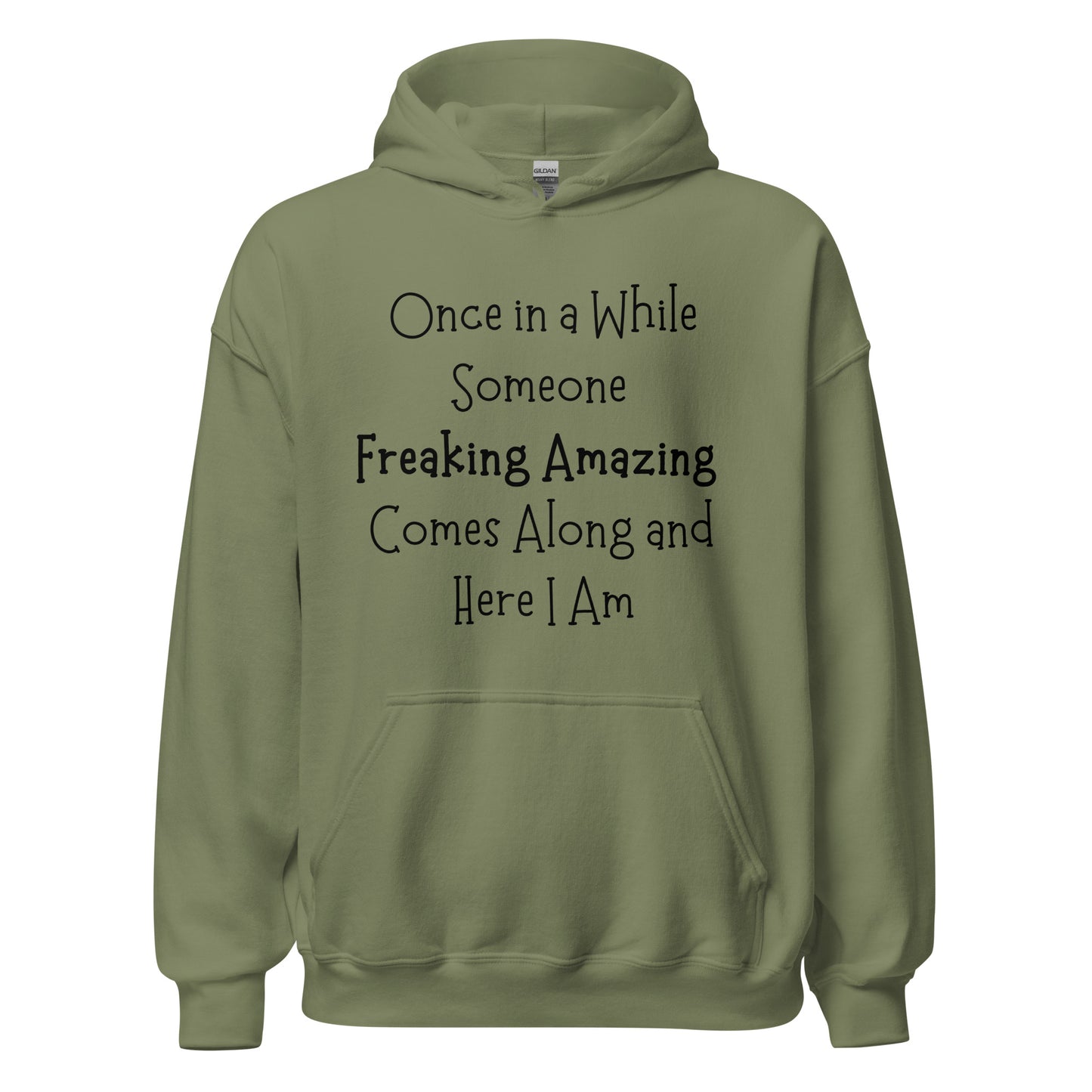 Once In a While Someone Freaking Amazing Comes Along and Here I Am Pullover Hoodie