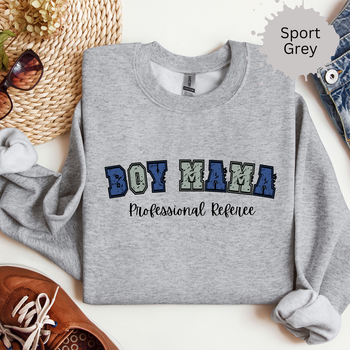 Boy Mama Professional Referee Crewneck Sweatshirt