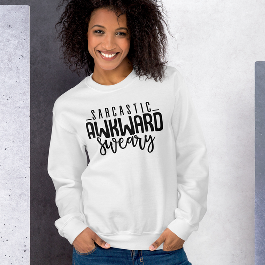 The Sarcastic, Awkward, Sweary Pullover Crewneck Sweatshirt