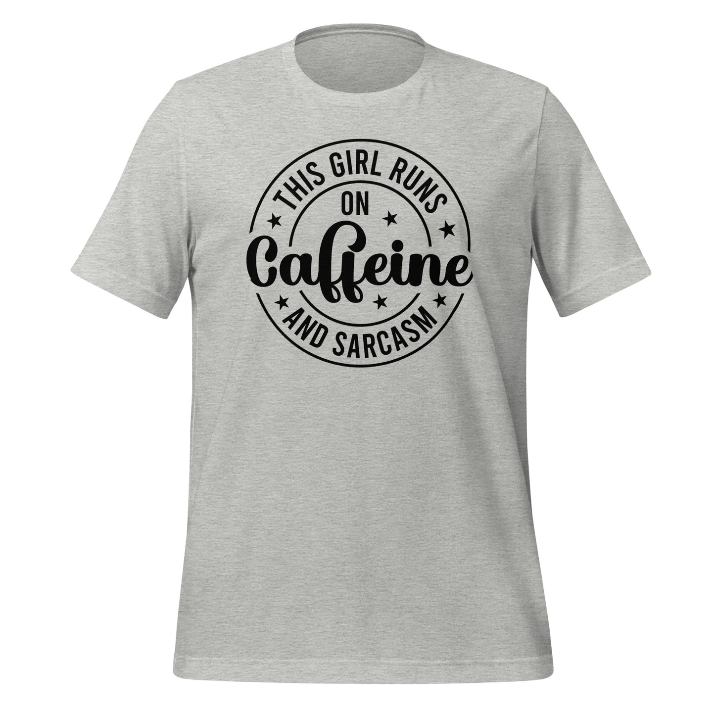 This Girl Runs on Coffee and Sarcasm Crewneck TShirt