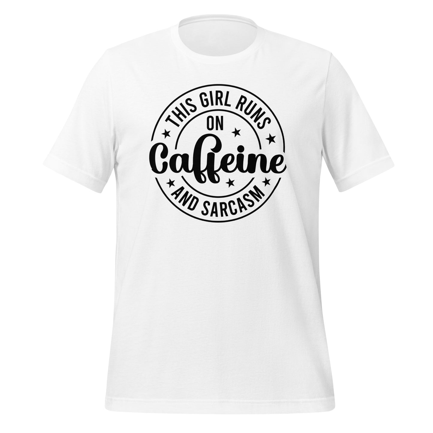 This Girl Runs on Coffee and Sarcasm Crewneck TShirt