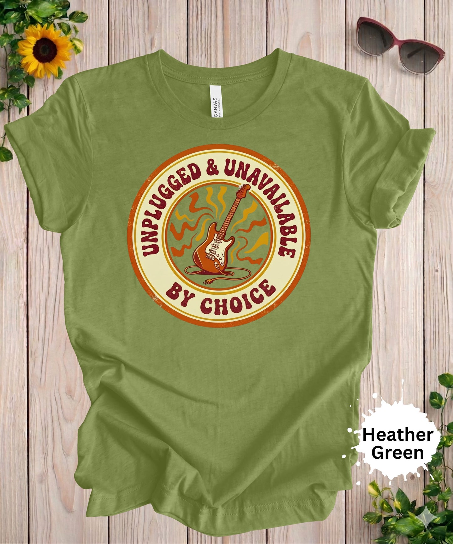 Unplugged and Unavailable By Choice T-Shirt
