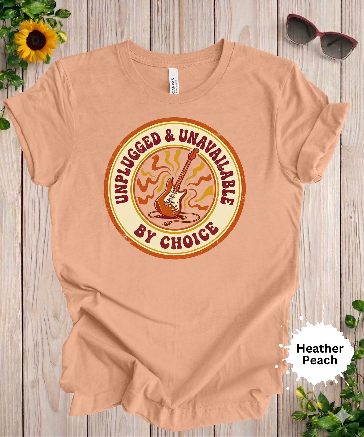 Unplugged and Unavailable By Choice T-Shirt
