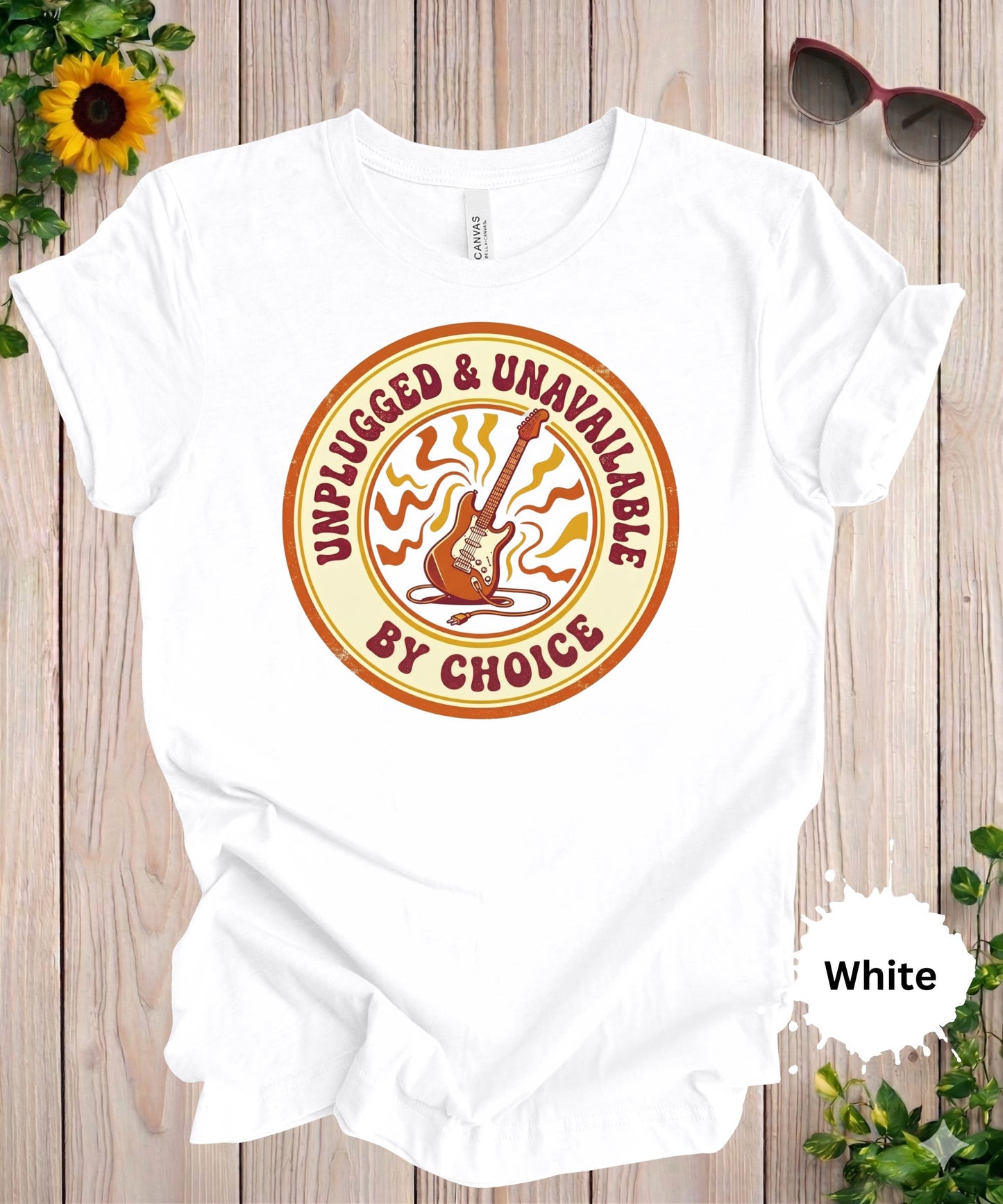 Unplugged and Unavailable By Choice T-Shirt