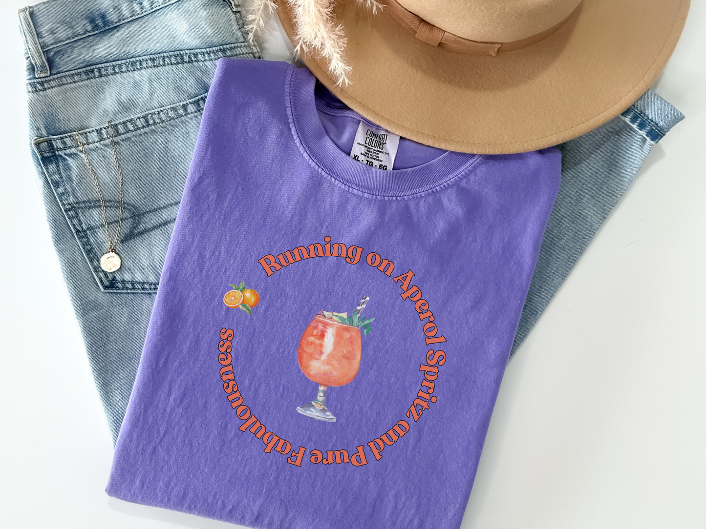 Aperol Spritz Sassy Short-Sleeved Crewneck TShirt