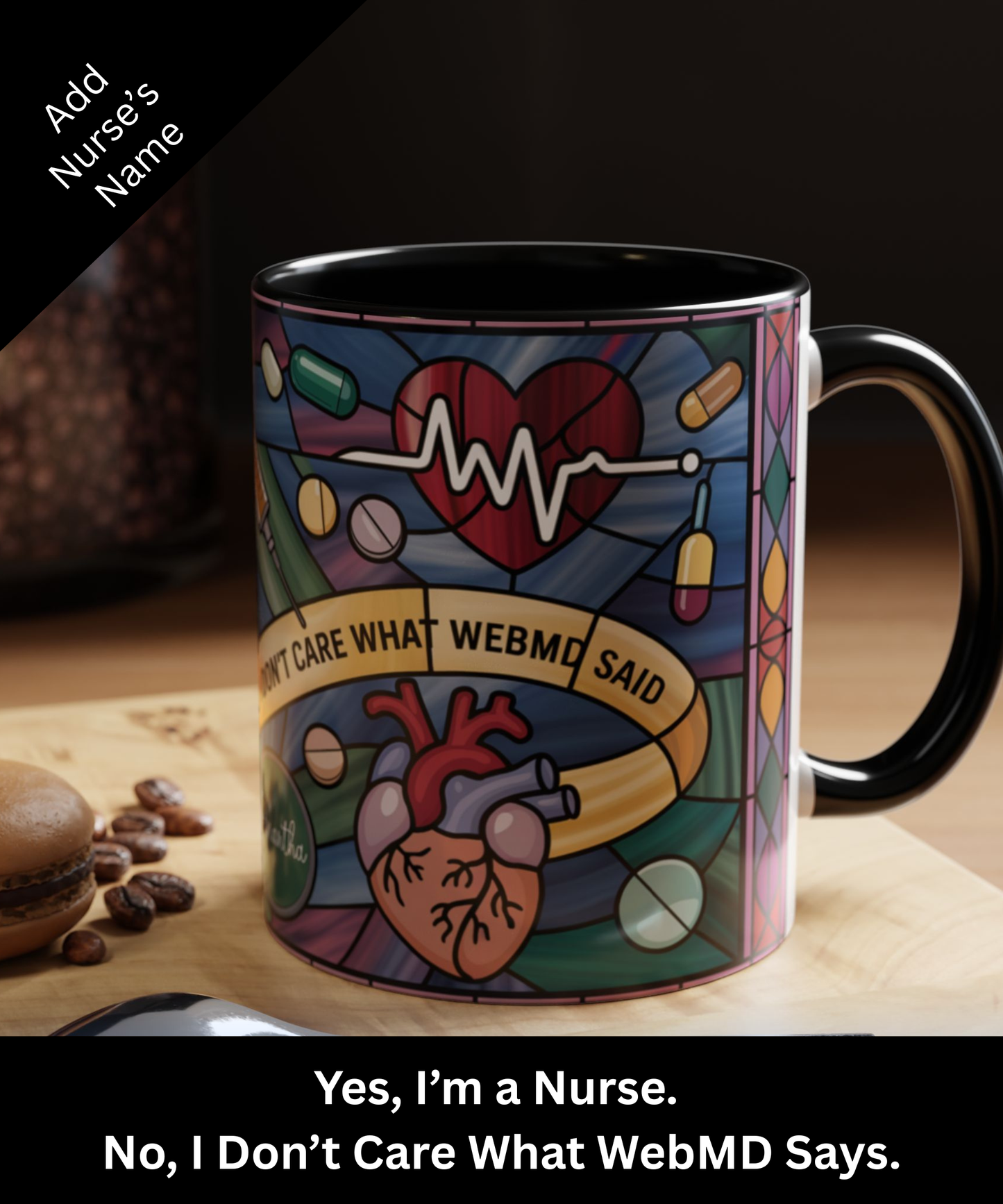 Personalized Nurse Attitude Coffee Mug