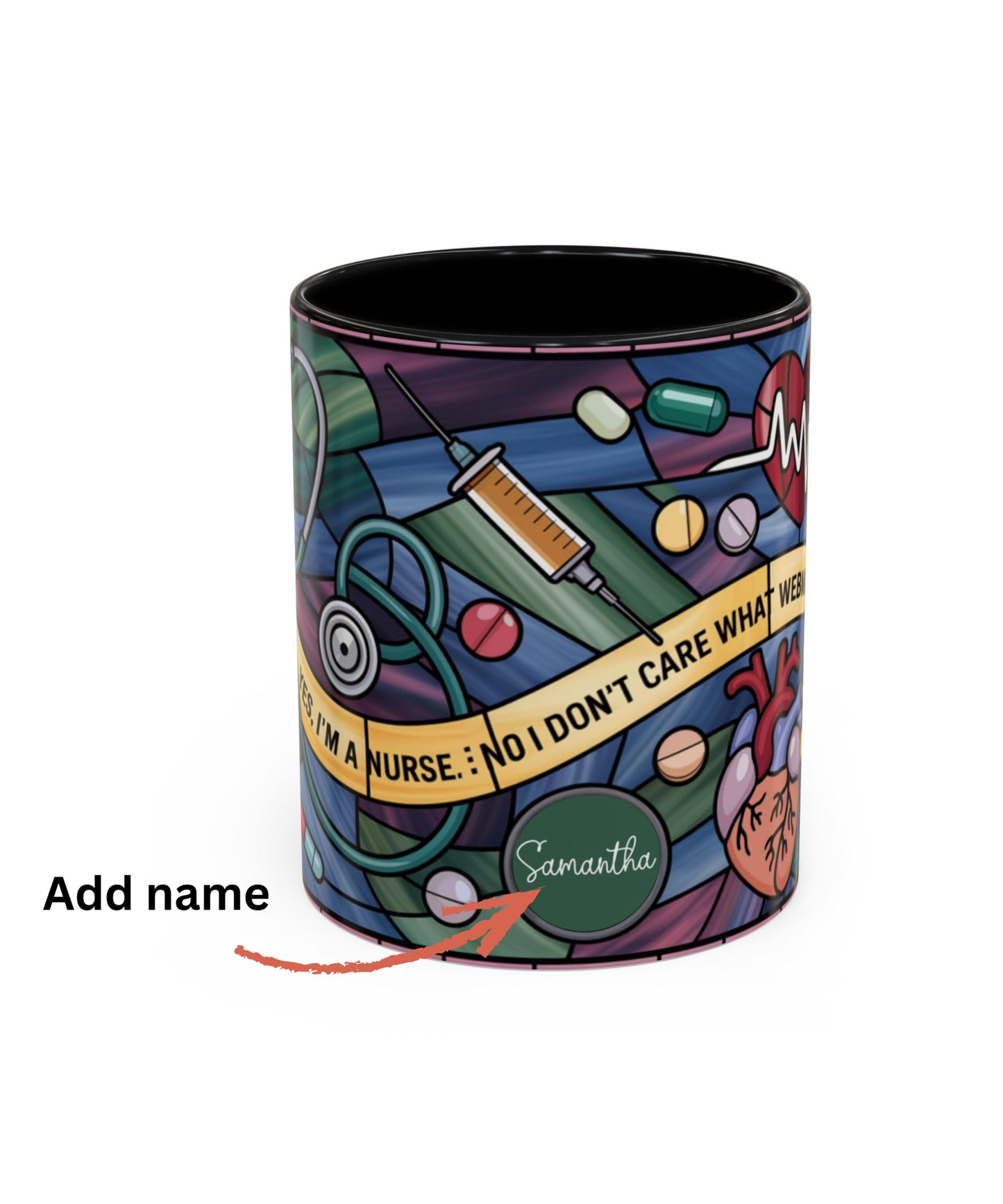 Personalized Nurse Attitude Coffee Mug