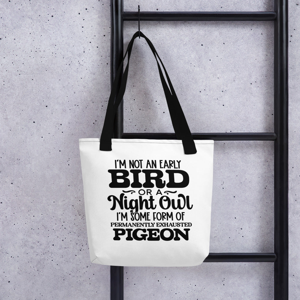 Wear Your Mood: Permanently Exhausted Pigeon Tote