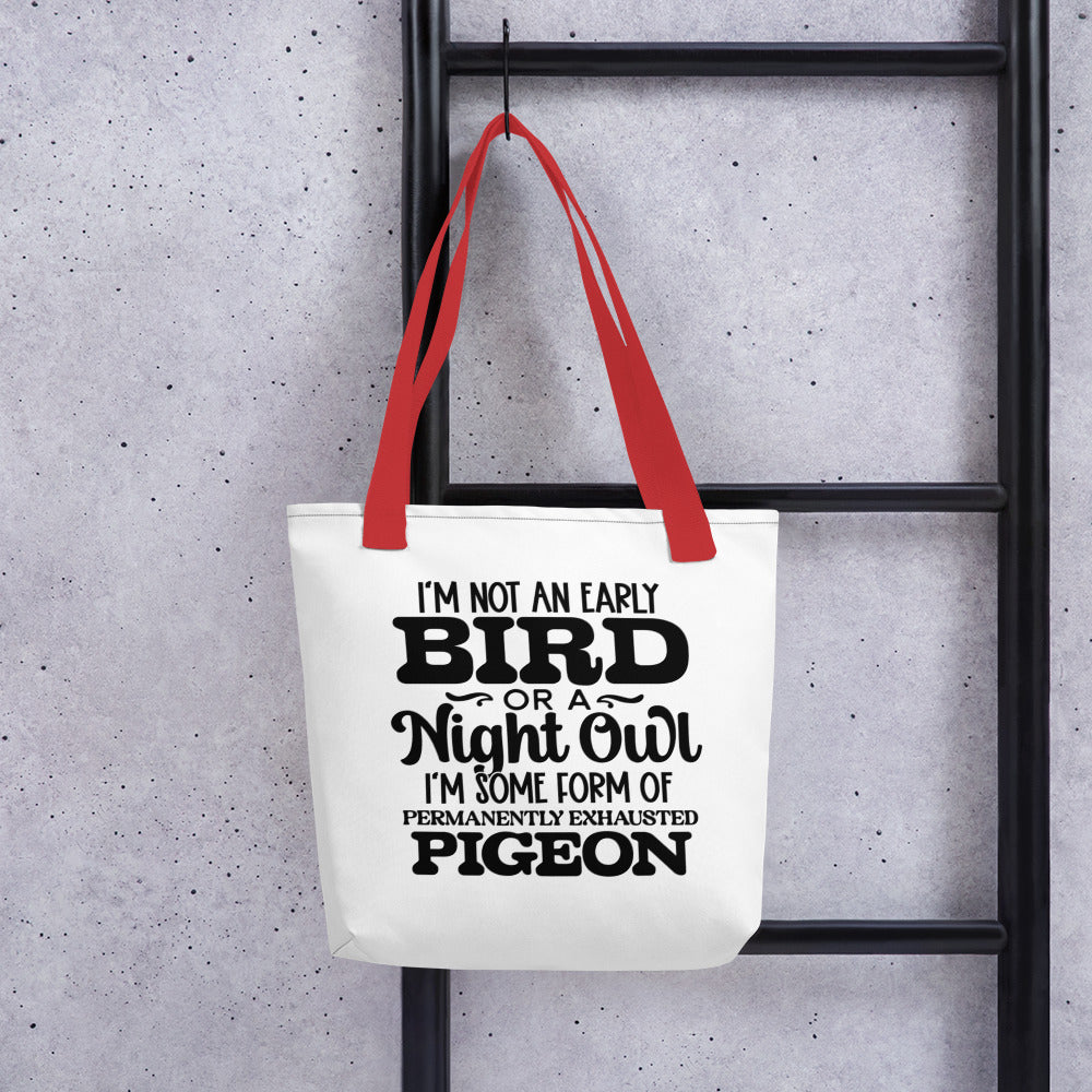 Wear Your Mood: Permanently Exhausted Pigeon Tote