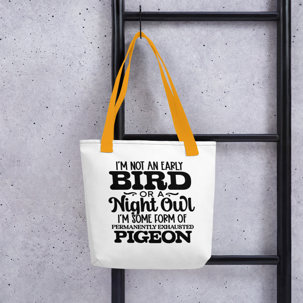 Wear Your Mood: Permanently Exhausted Pigeon Tote