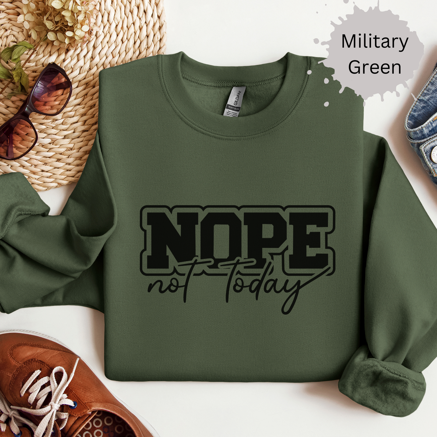 Hard Pass On Everything Crewneck Sweatshirt