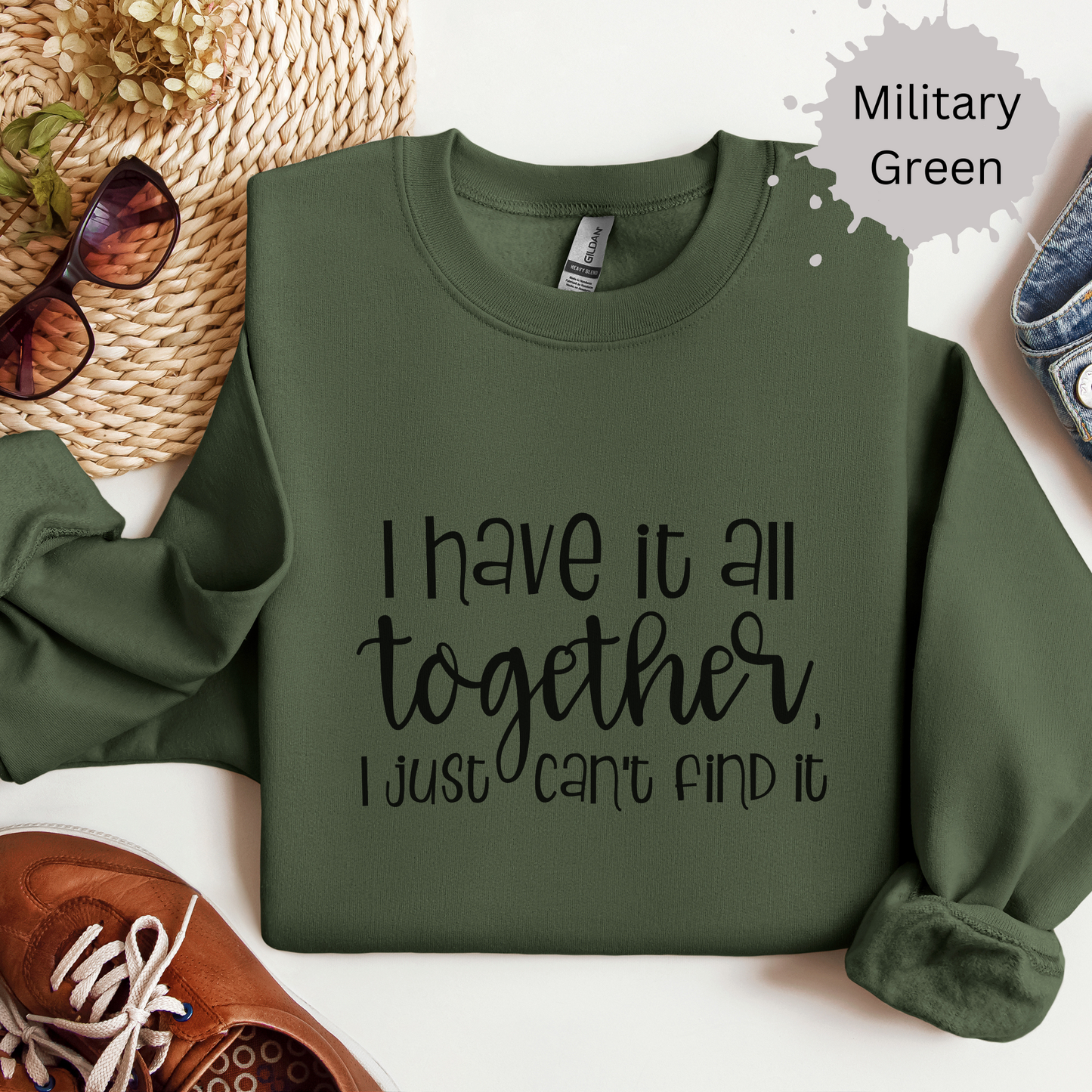 Functioning with Missing Pieces Crewneck Sweatshirt