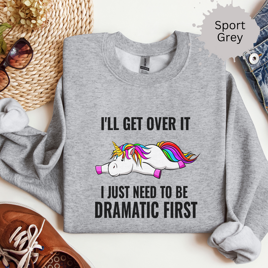 Dramatic Recovery in Progress Crewneck Sweatshirt