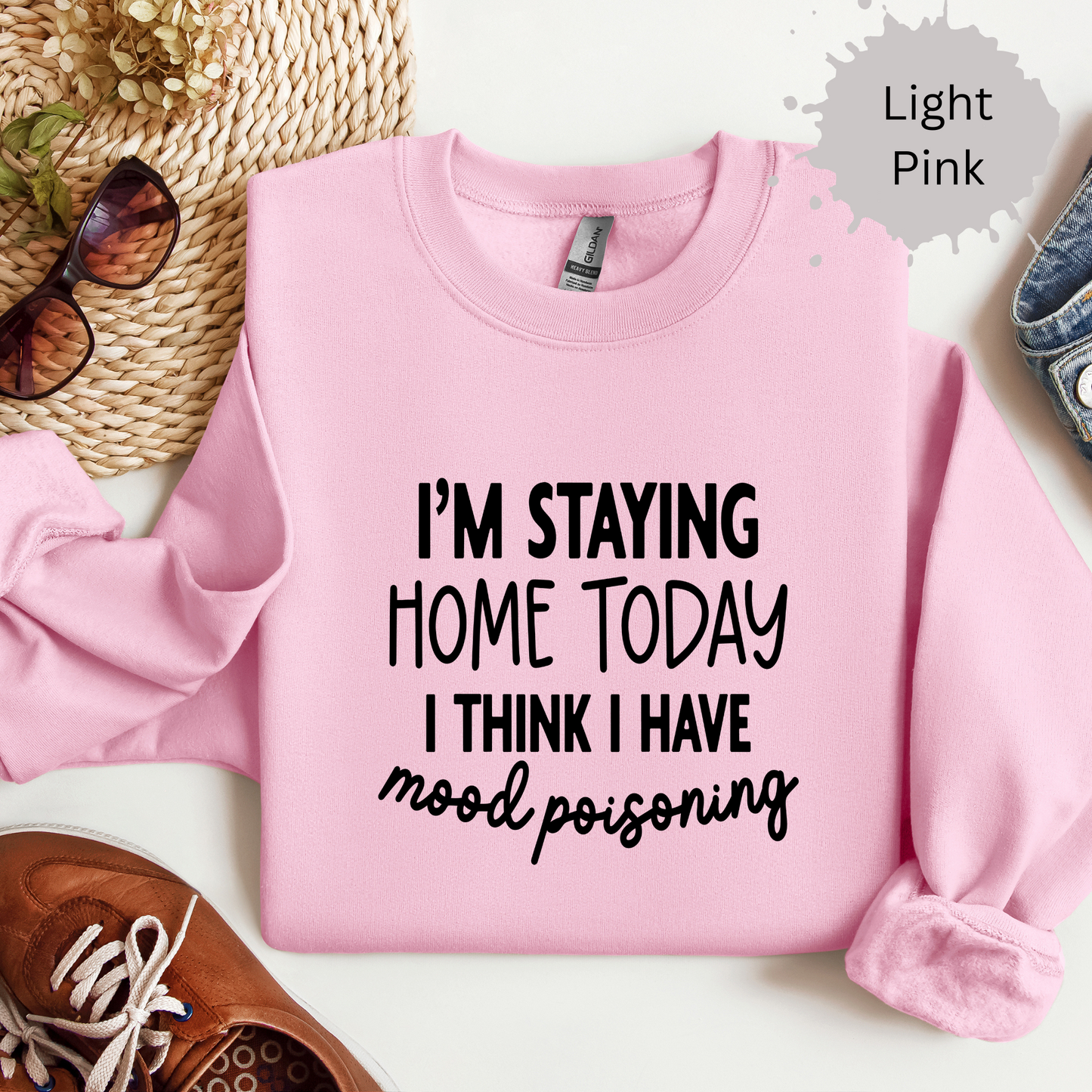 Too Moody To Function Today Crewneck Sweatshirt