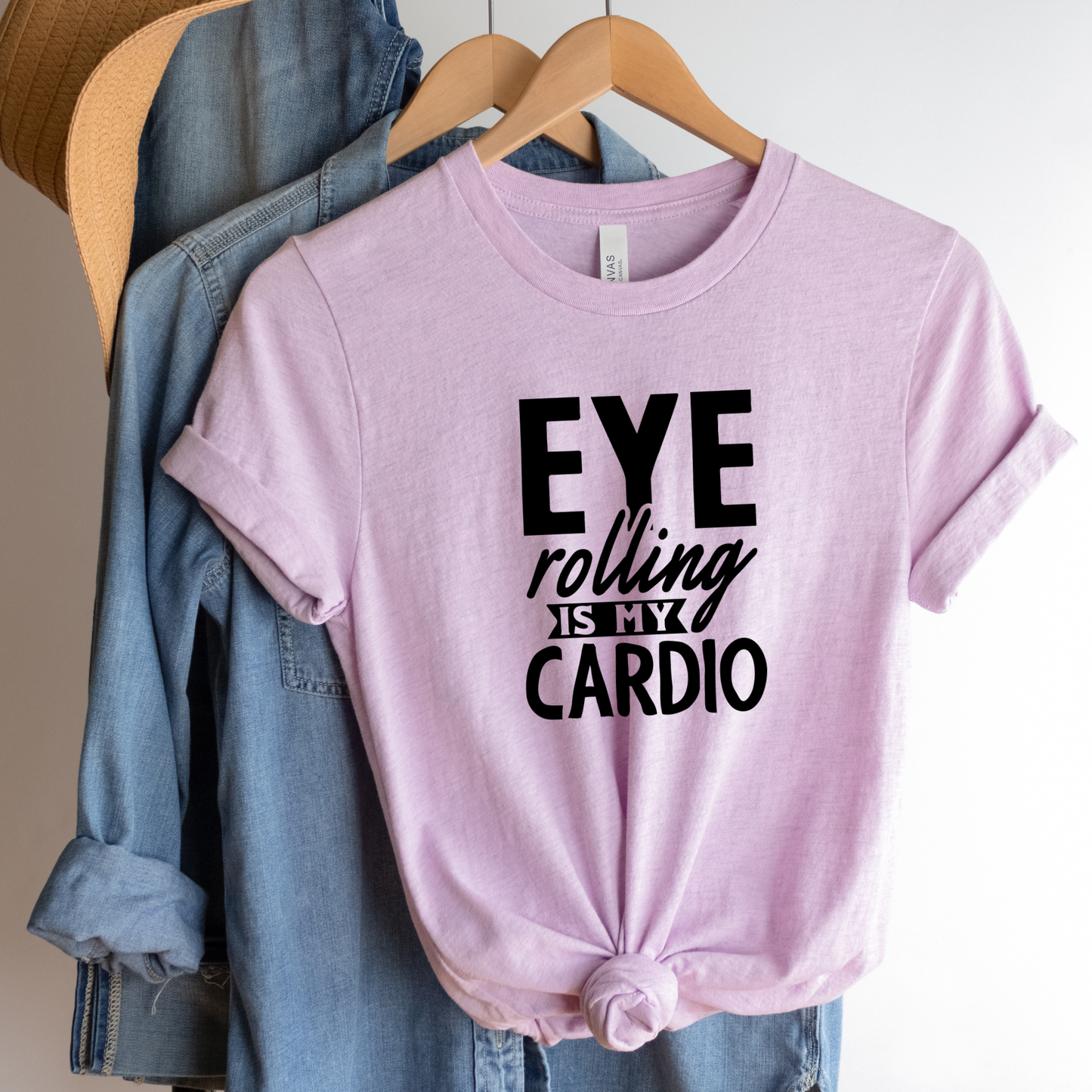 "Eye Rolling Is My Cardio" Crewneck T-Shirt