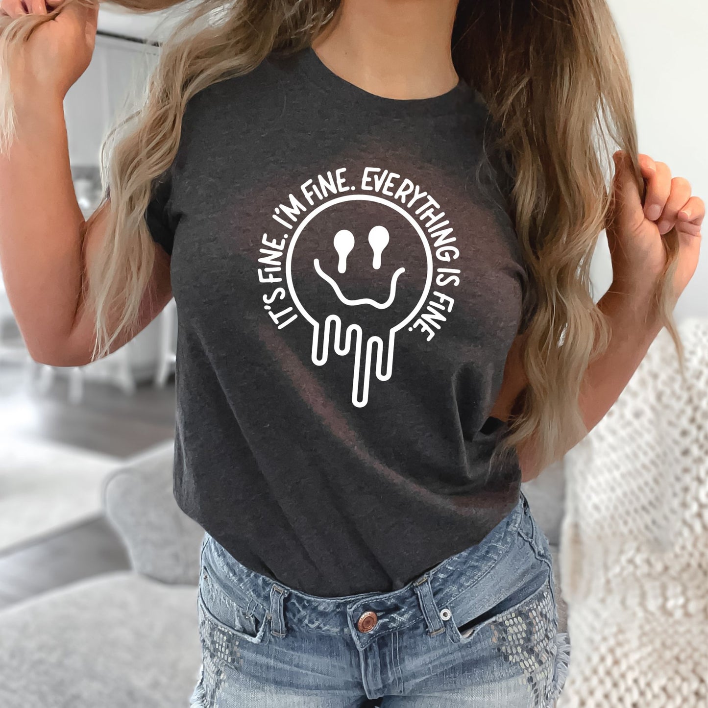 Casual Confidence: 'Melted Smiles' Graphic Tee