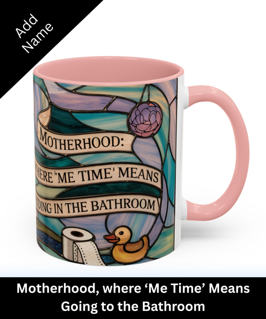 personalized mom mug motherhood me time bathroom funny mom life gift