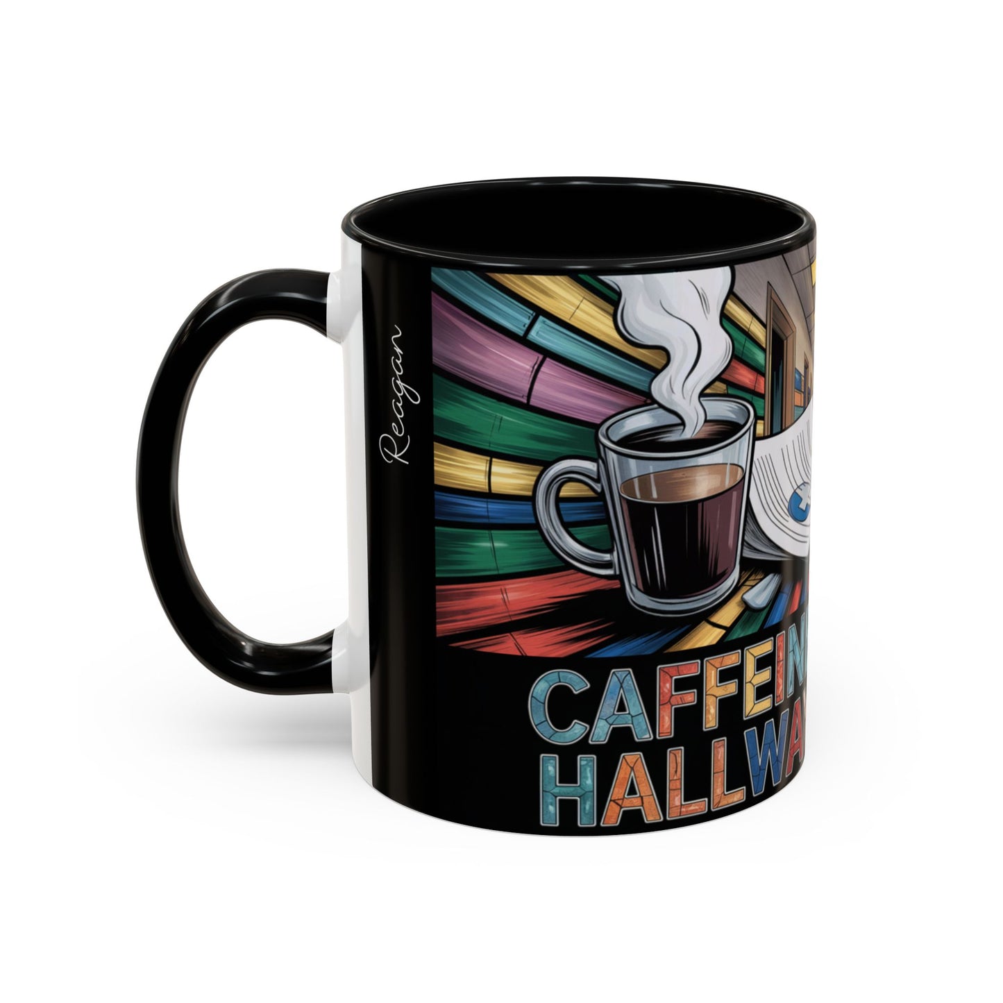 personalized nurse coffee mug caffeine chaos hallway delirium funny nurse gift
