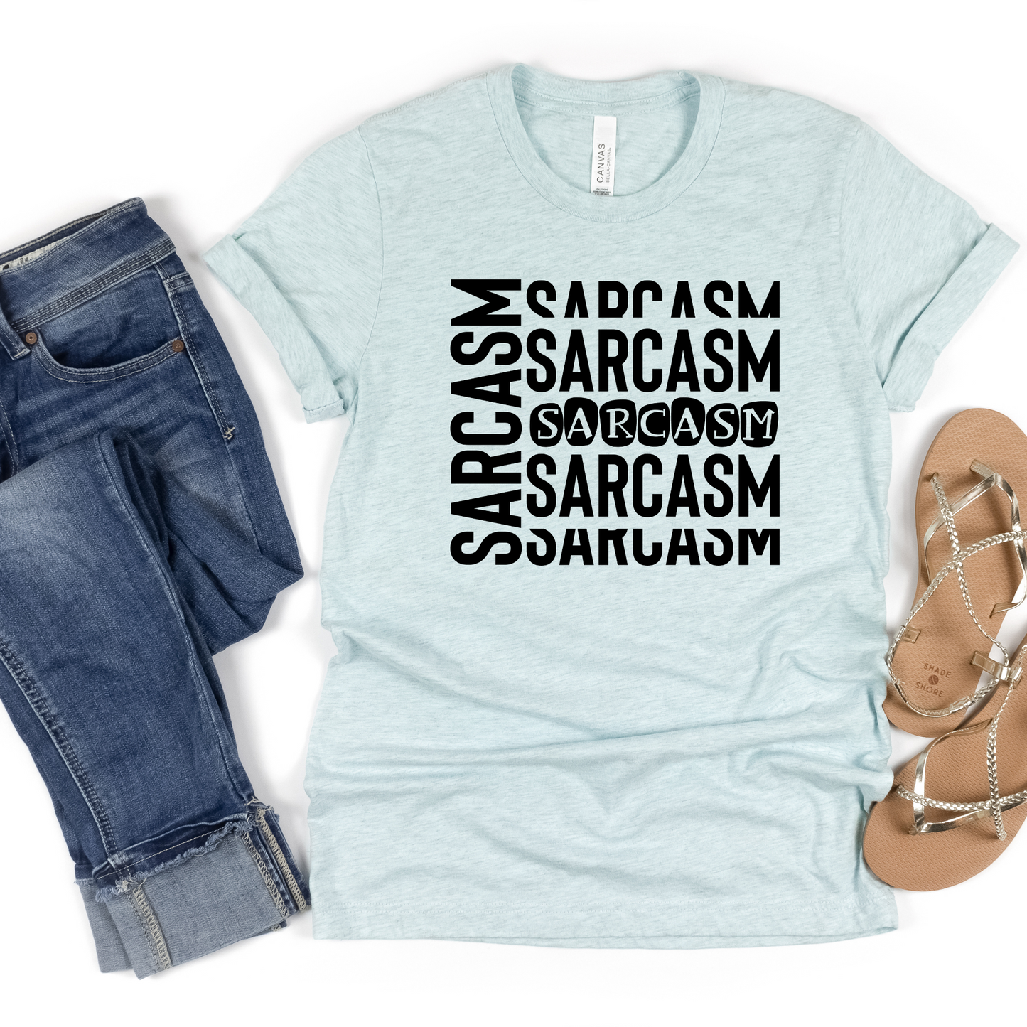 Sarcasm on Repeat Crewneck TShirt