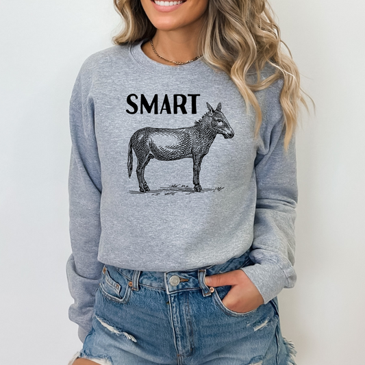 The Smart Ass Statement Pullover Crewneck Sweatshirt