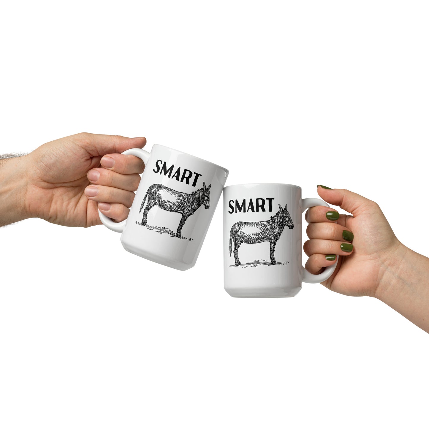 The Smart Ass Statement White Ceramic Coffee Mug