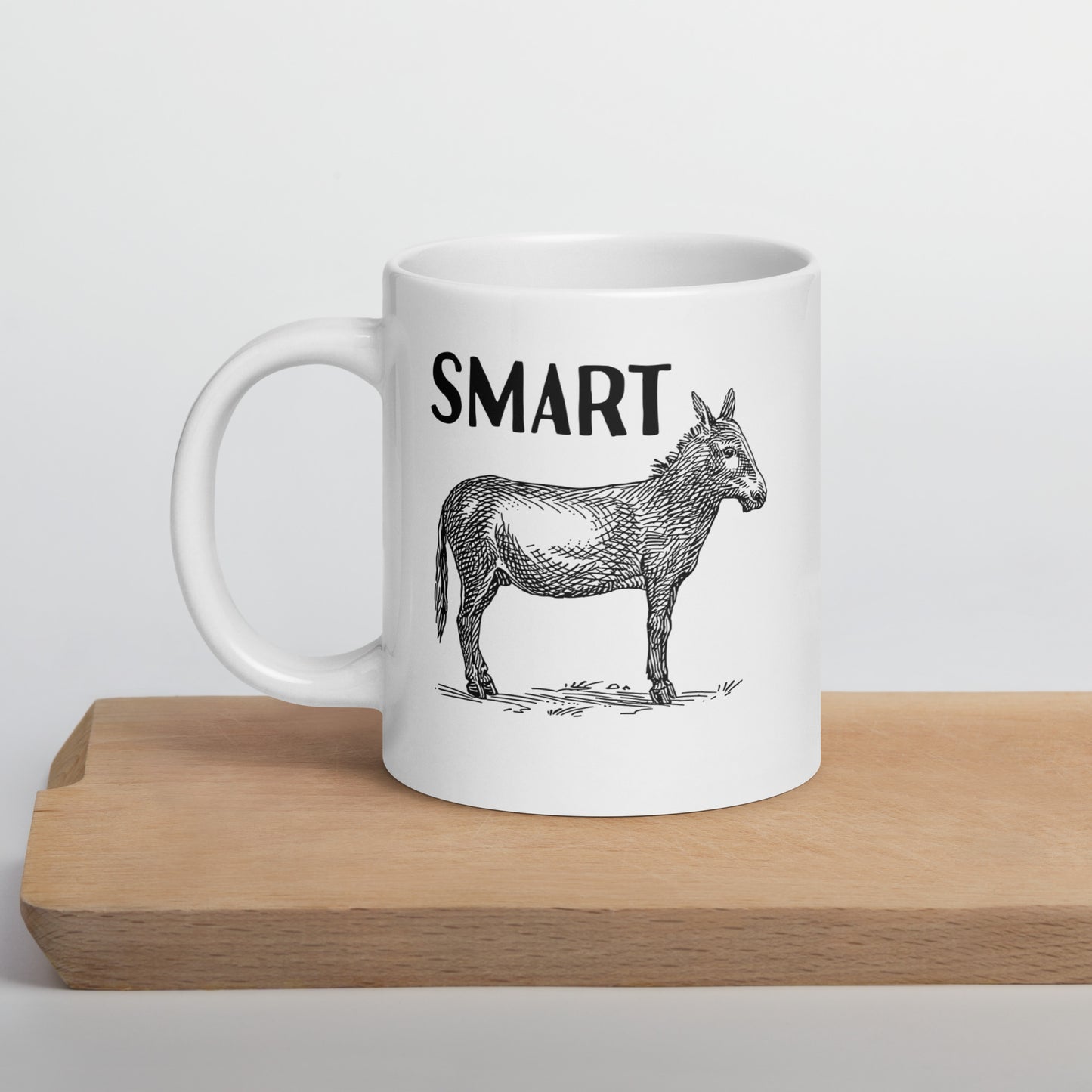 The Smart Ass Statement White Ceramic Coffee Mug