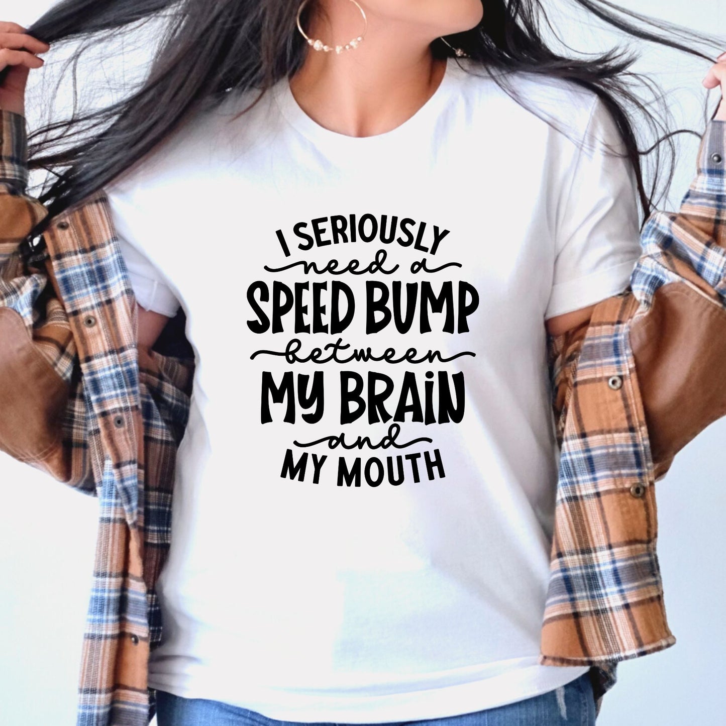 Spontaneity Unleashed: Brain-to-Mouth Speed Bump Shirt