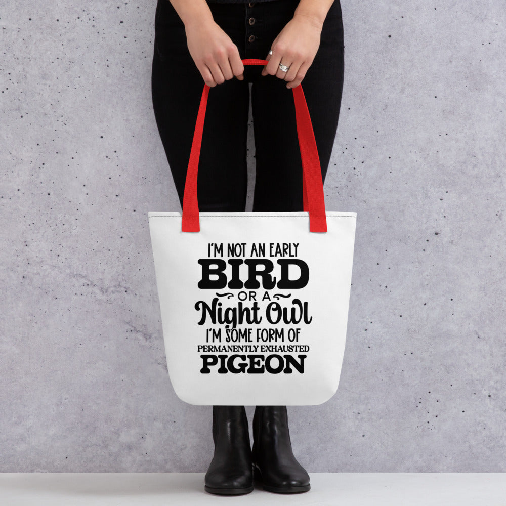 Wear Your Mood: Permanently Exhausted Pigeon Tote