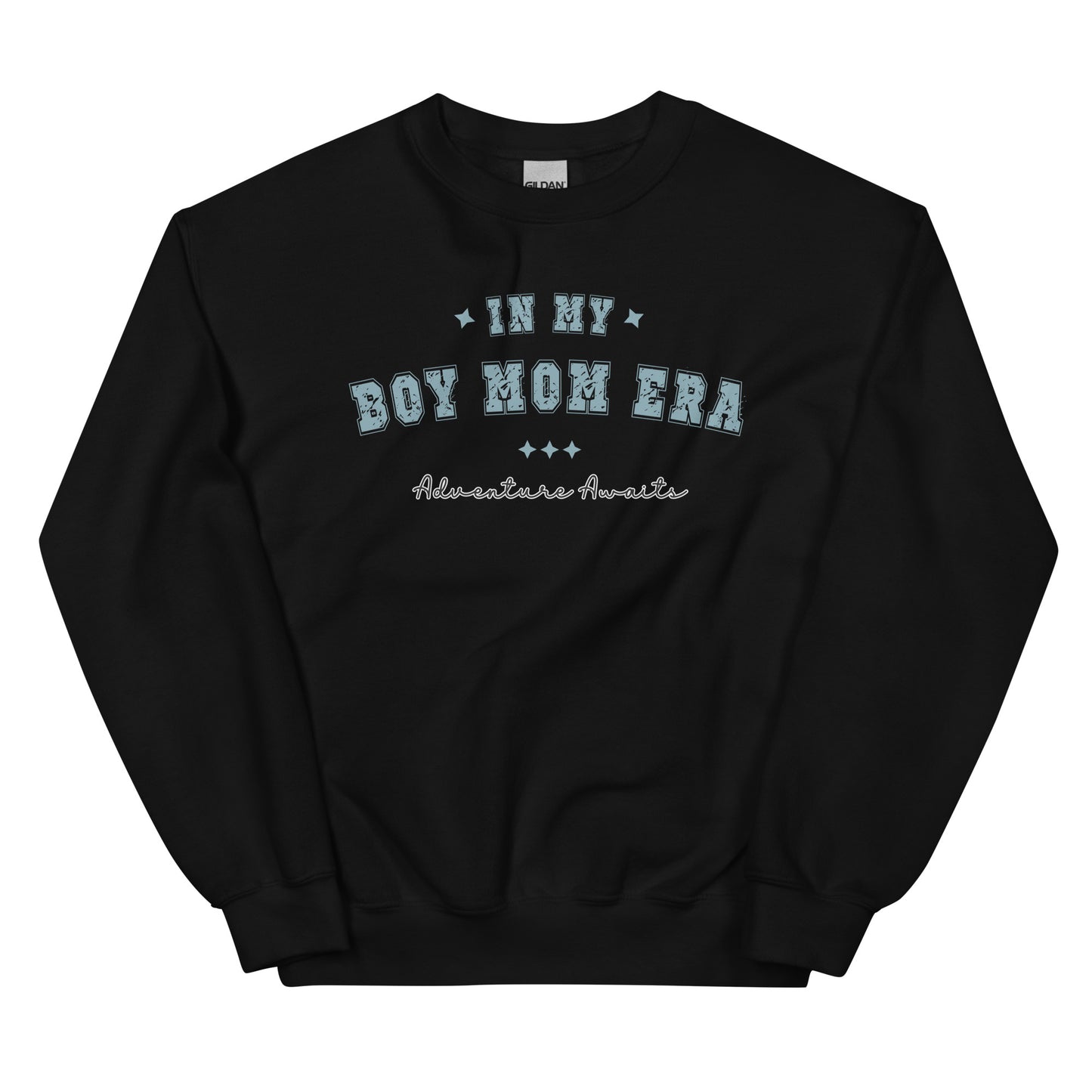 Boy Mom Era, Adventure Awaits Pullover Crewneck Sweatshirt