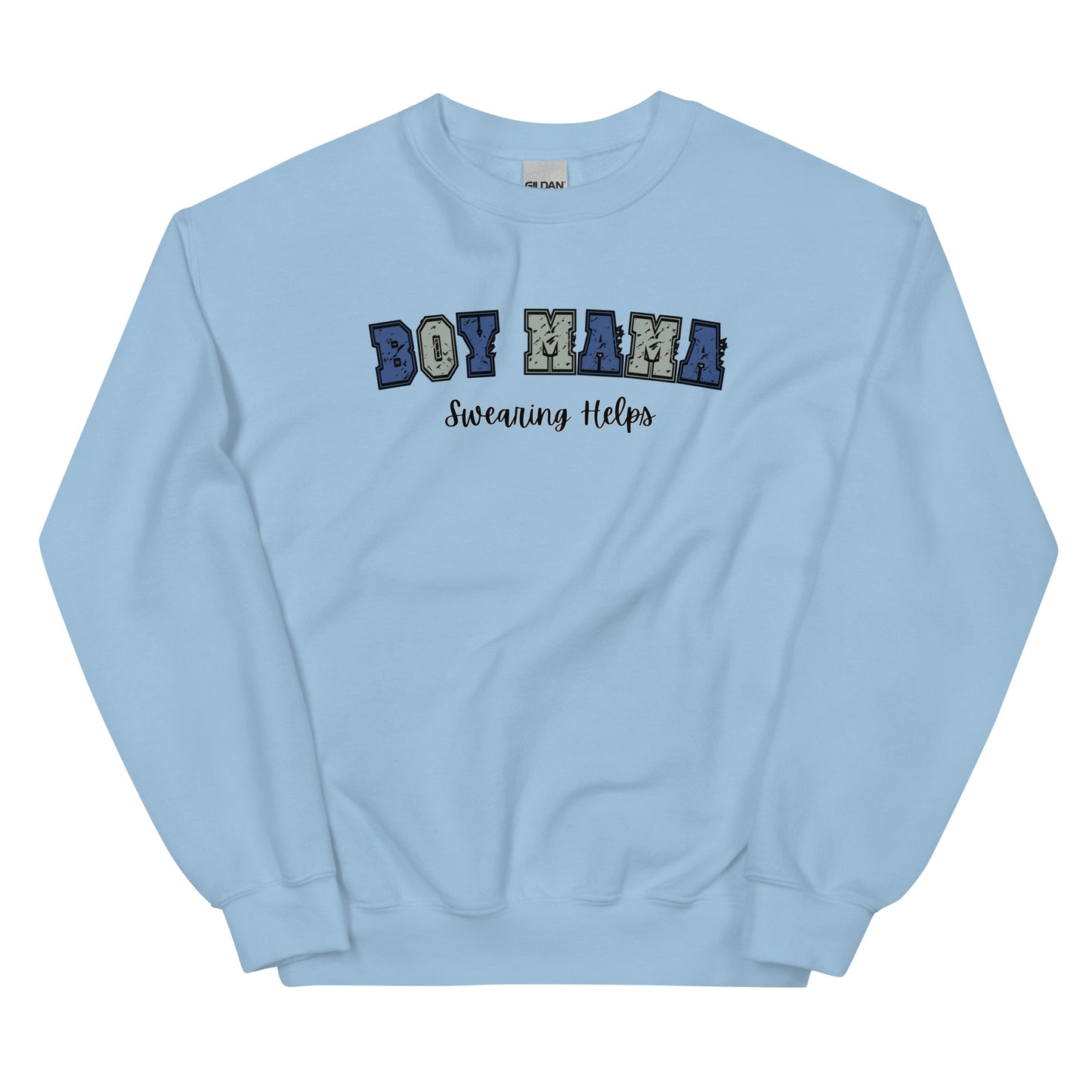 Boy Mama, Swearing Helps Crewneck Sweatshirt