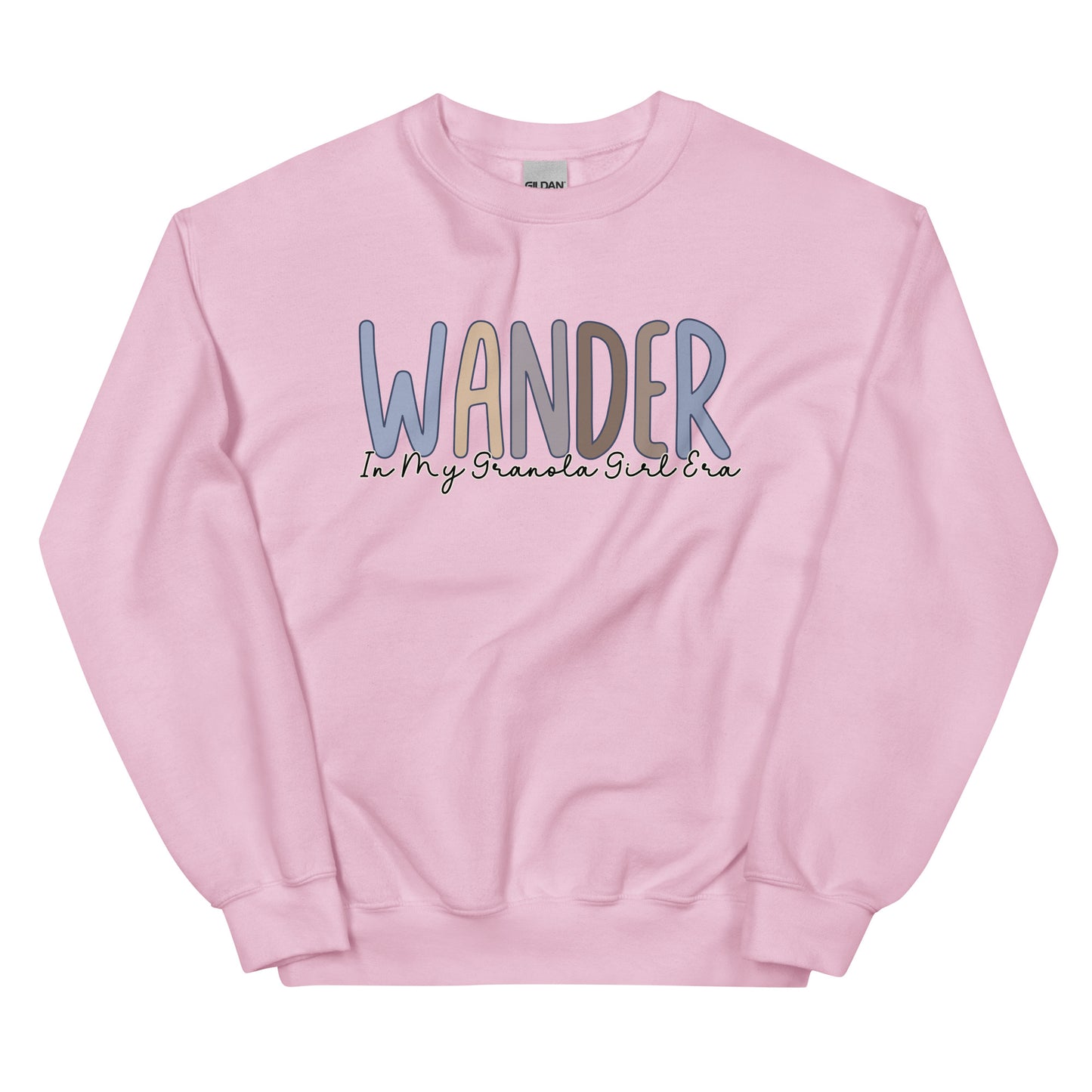 Wander, In My Granola Girl Era, Pullover Crewneck Sweatshirt