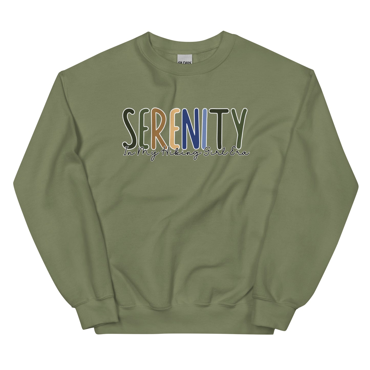 Serenity, In My Hiking Girl Era, Pullover Crewneck Sweatshirt