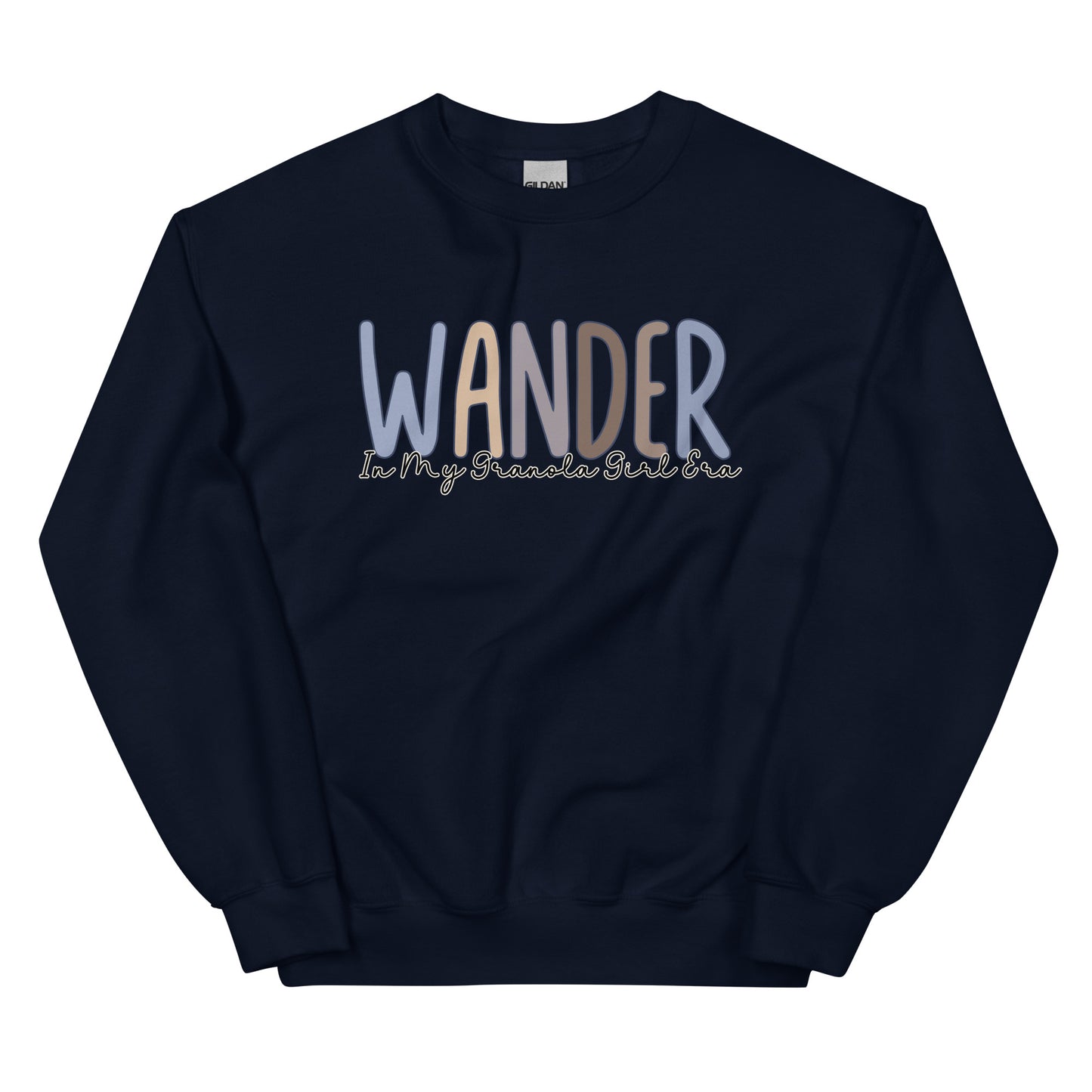 Wander, In My Granola Girl Era, Pullover Crewneck Sweatshirt