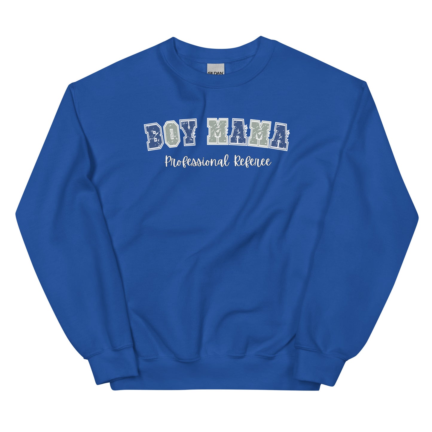 Boy Mama, Professional Referee Pullover Crewneck Sweatshirt