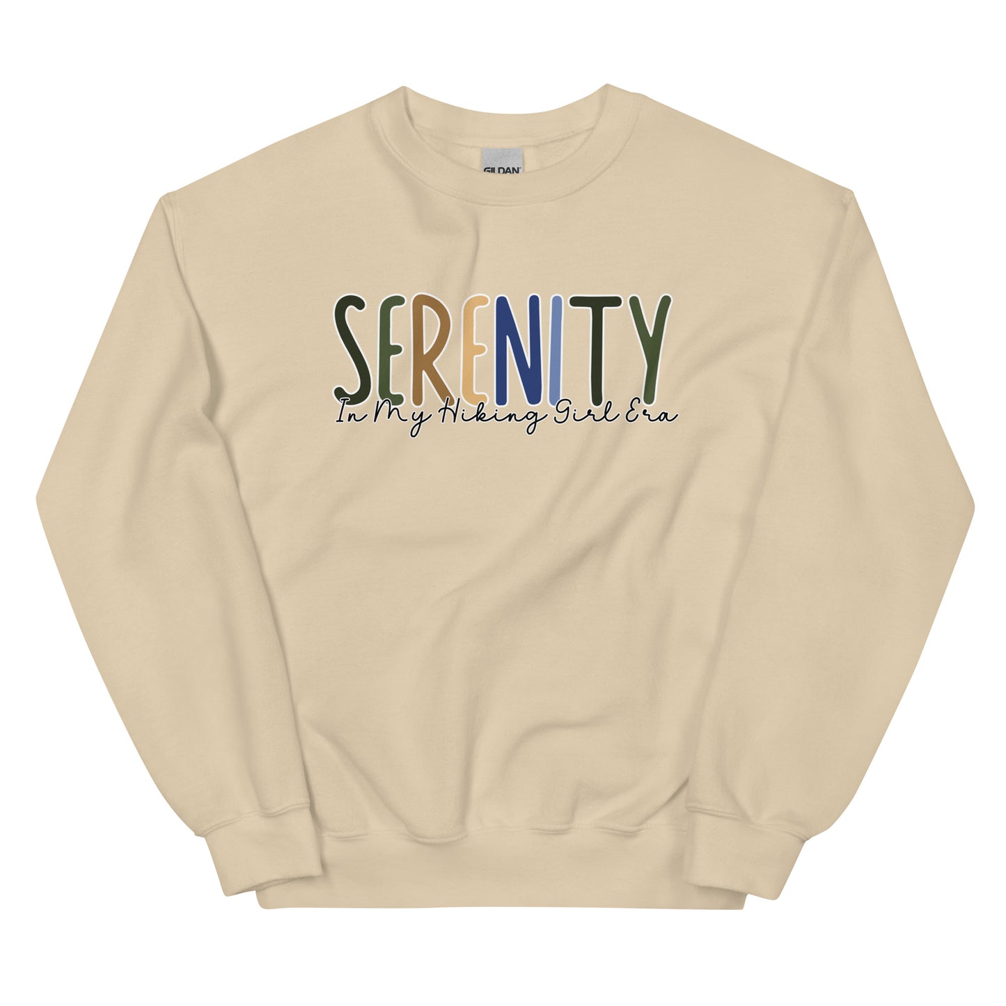 Serenity, In My Hiking Girl Era, Pullover Crewneck Sweatshirt