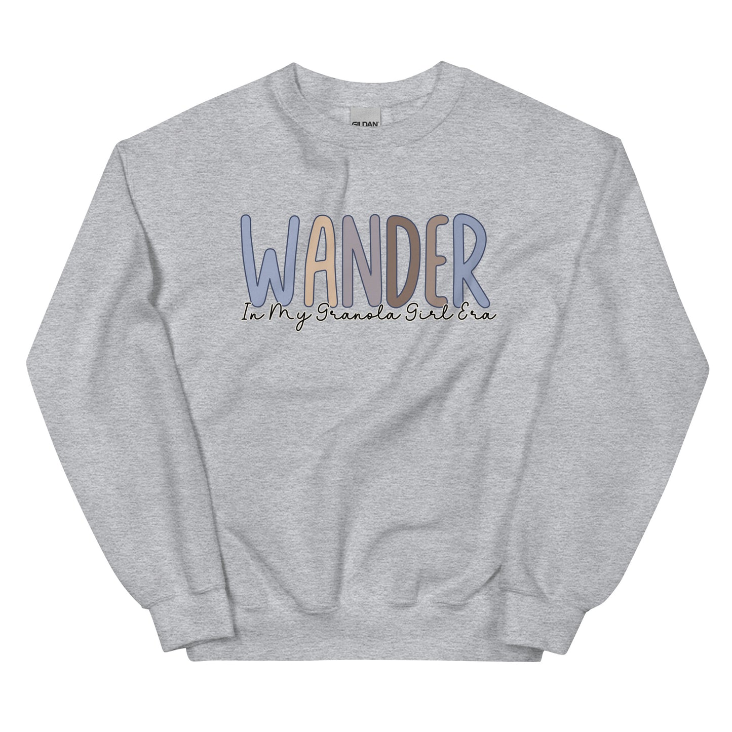 Wander, In My Granola Girl Era, Pullover Crewneck Sweatshirt