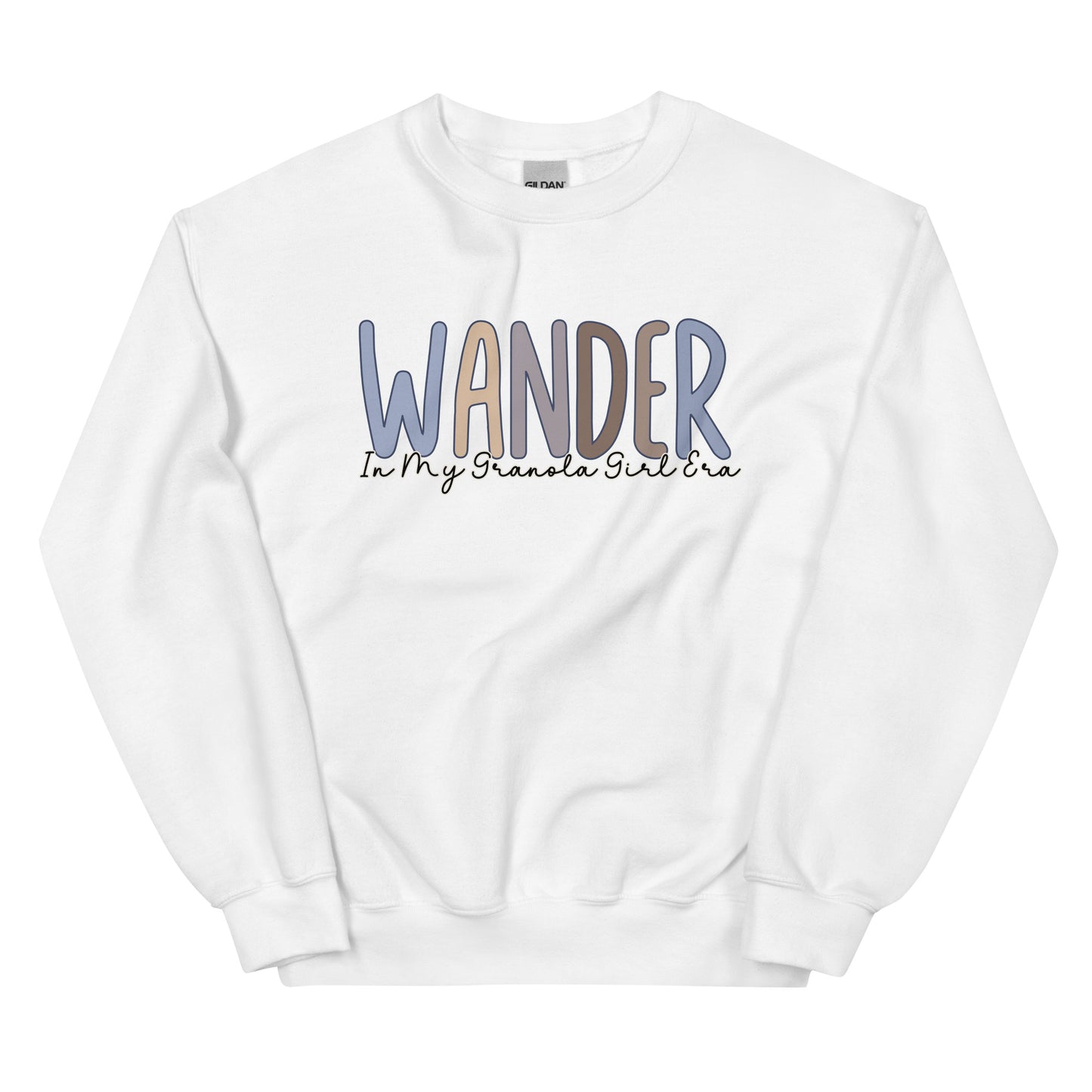 Wander, In My Granola Girl Era, Pullover Crewneck Sweatshirt