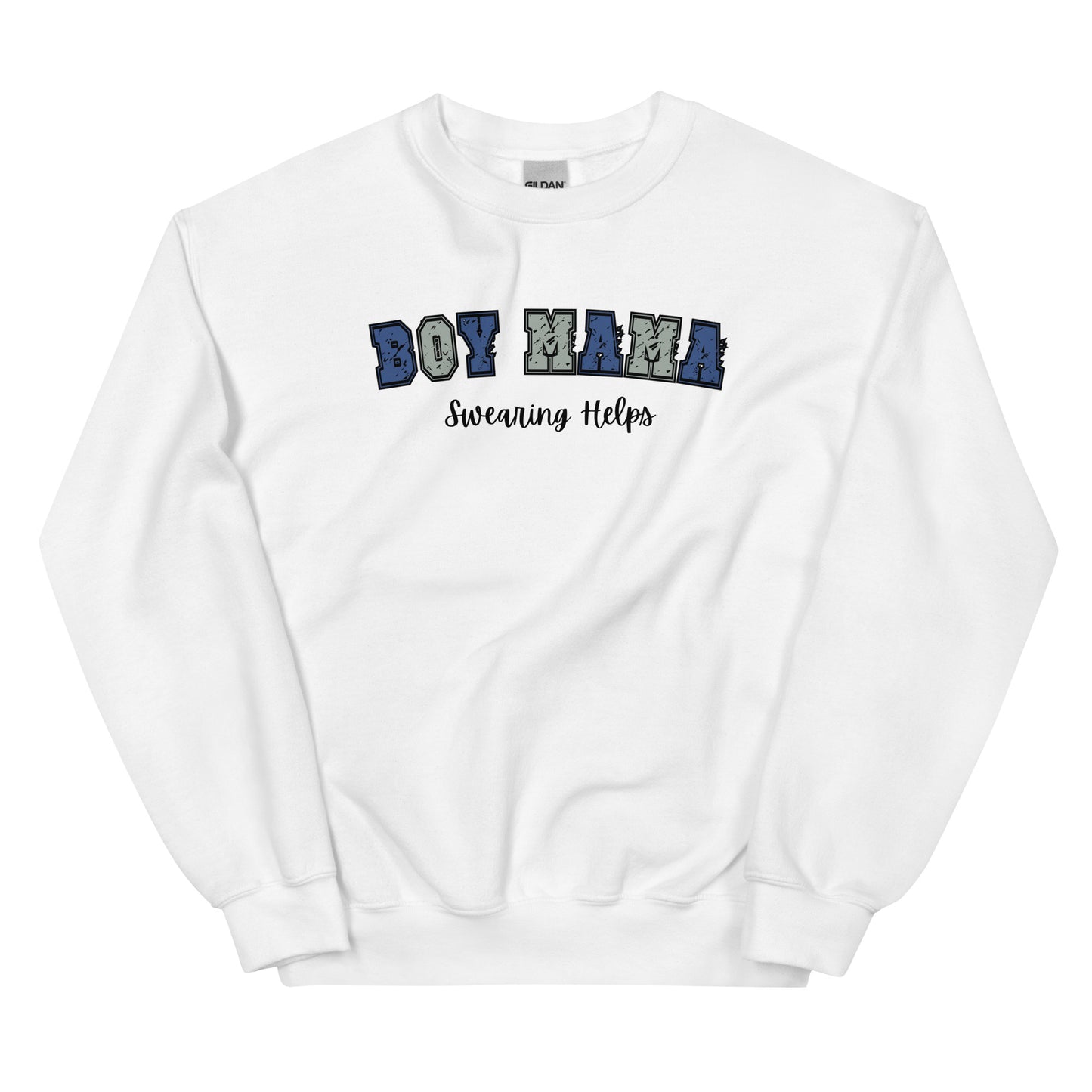 Boy Mama, Swearing Helps Crewneck Sweatshirt