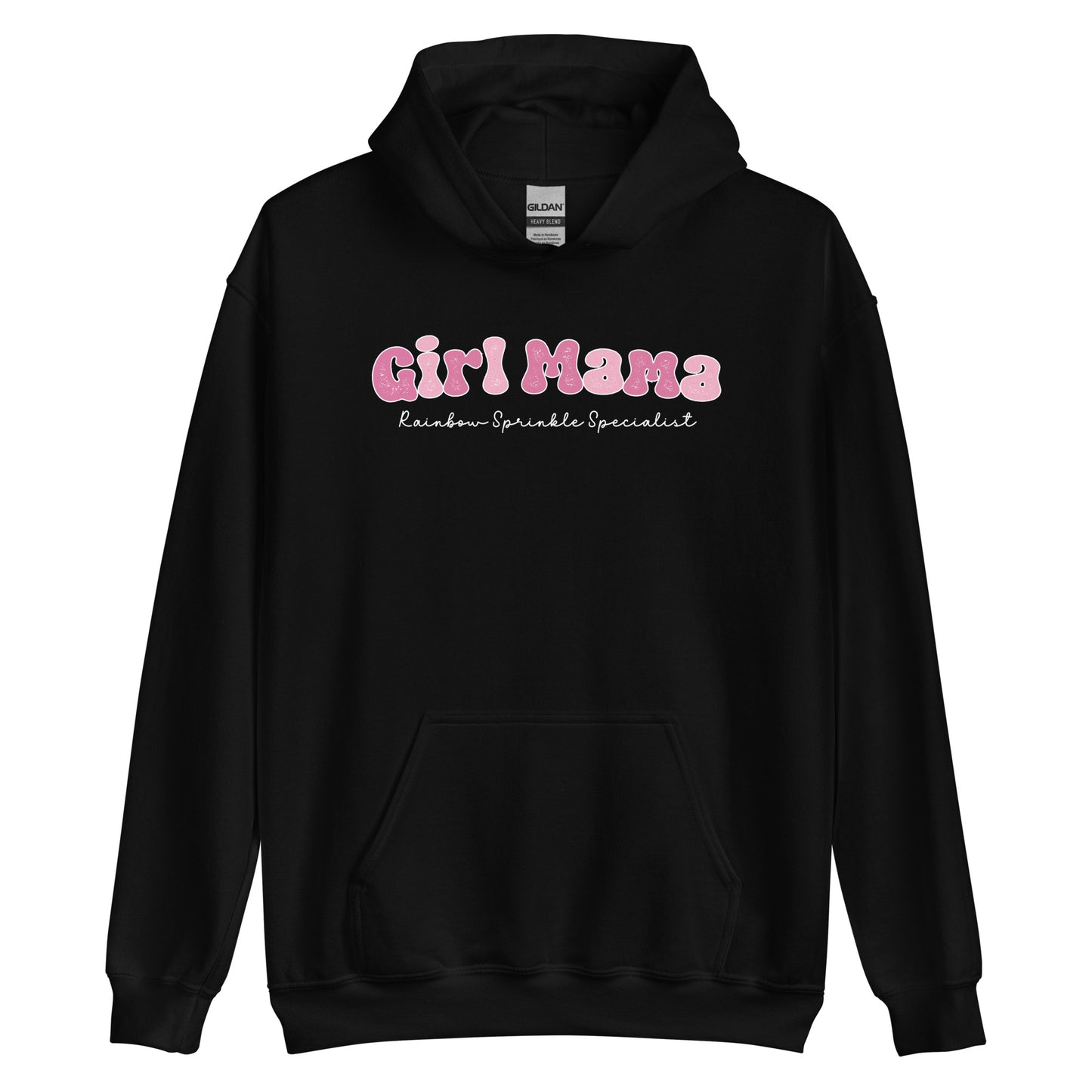 Girl Mama, Rainbow Sprinkle Specialist Pullover Hooded Sweatshirt