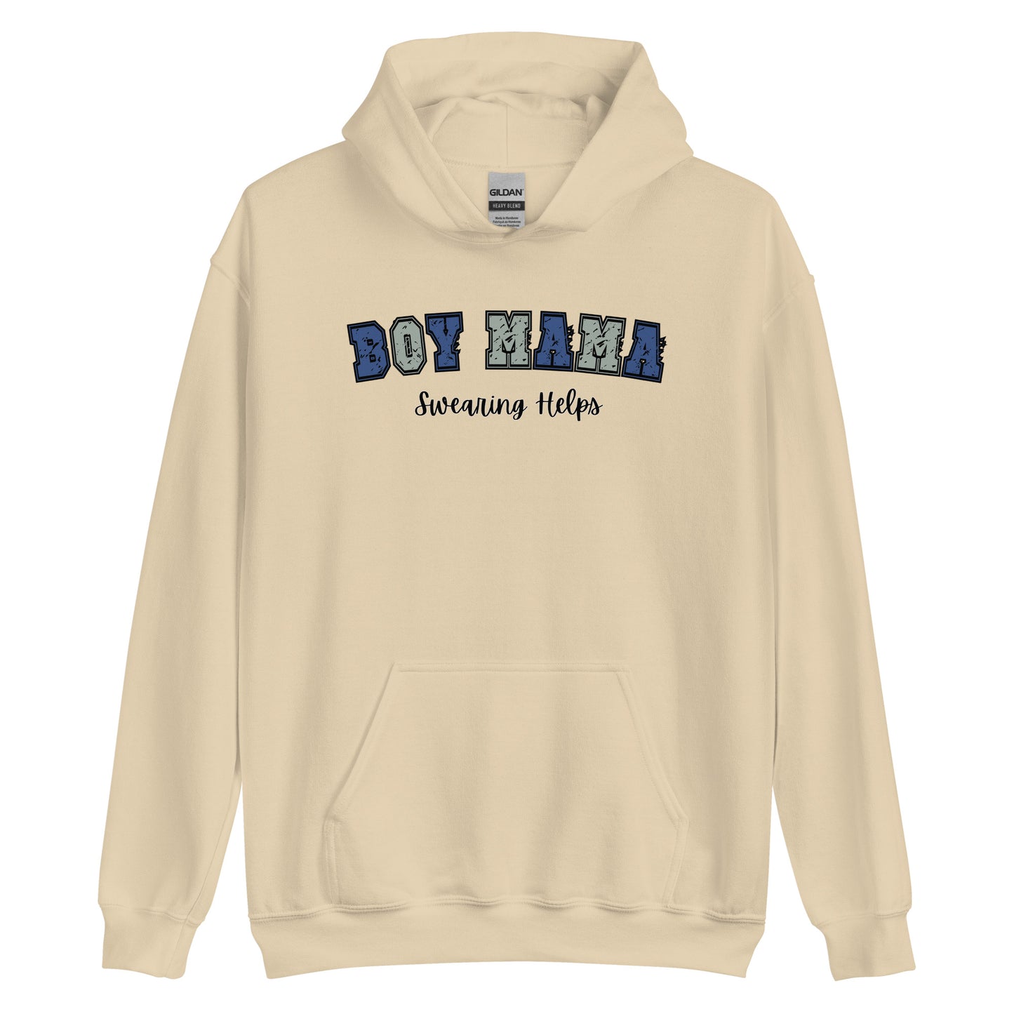 Boy Mama, Swearing Helps Pullover Hoodie