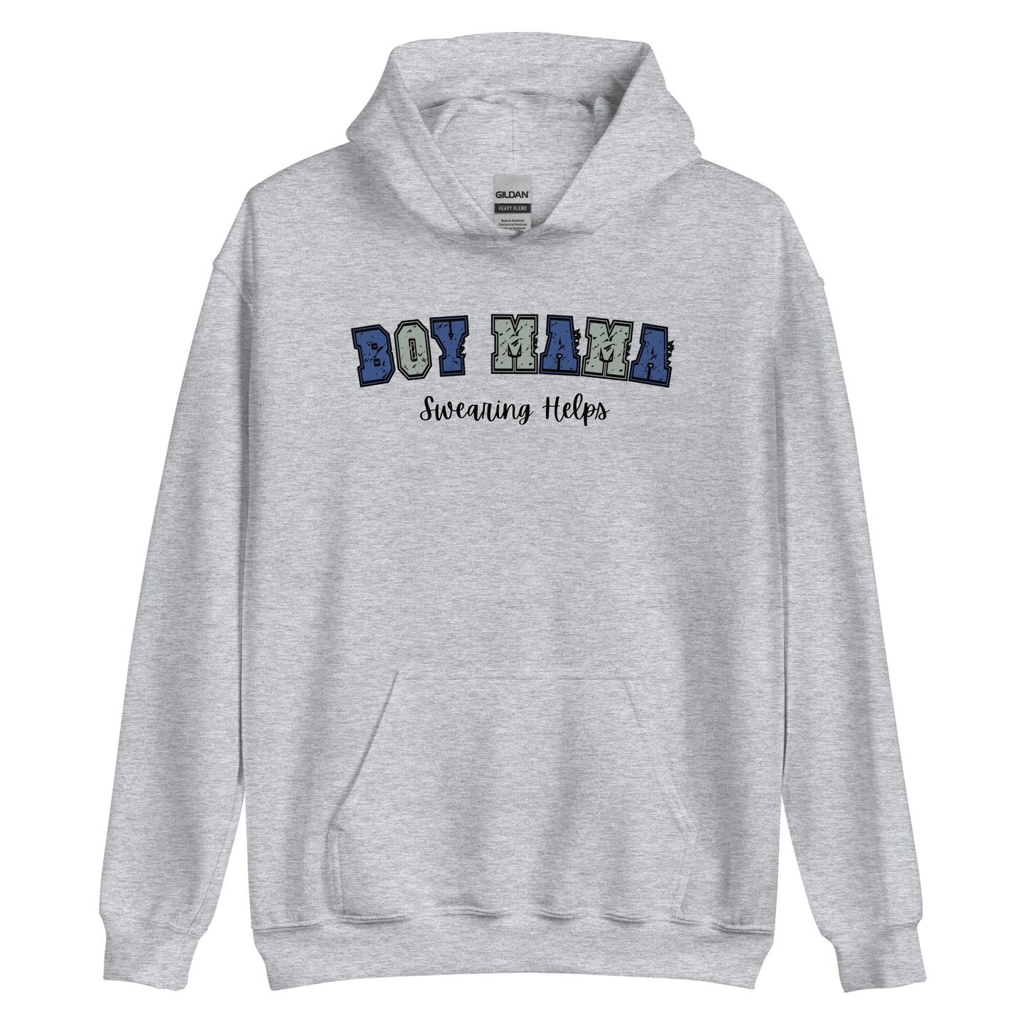 Boy Mama, Swearing Helps Pullover Hoodie