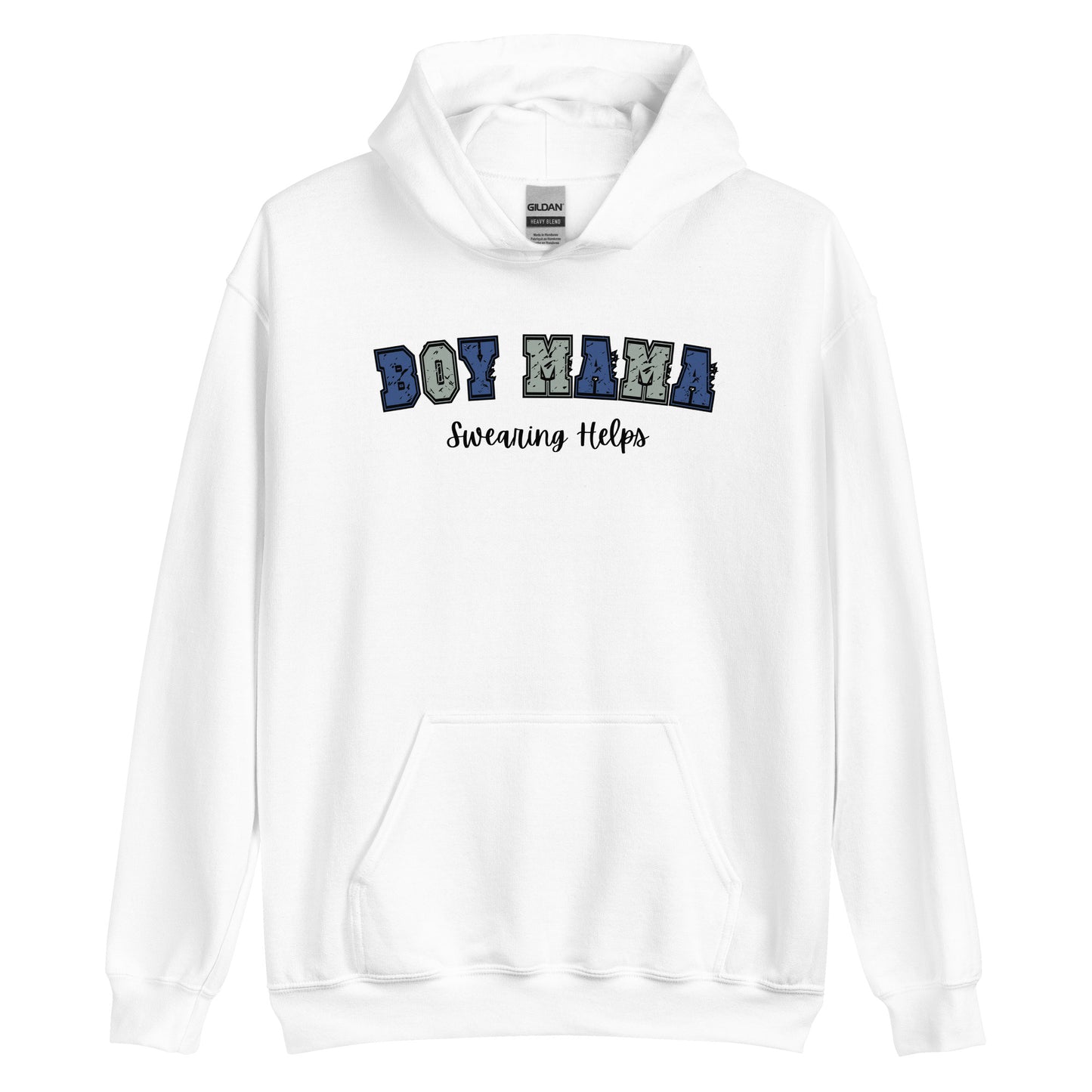 Boy Mama, Swearing Helps Pullover Hoodie