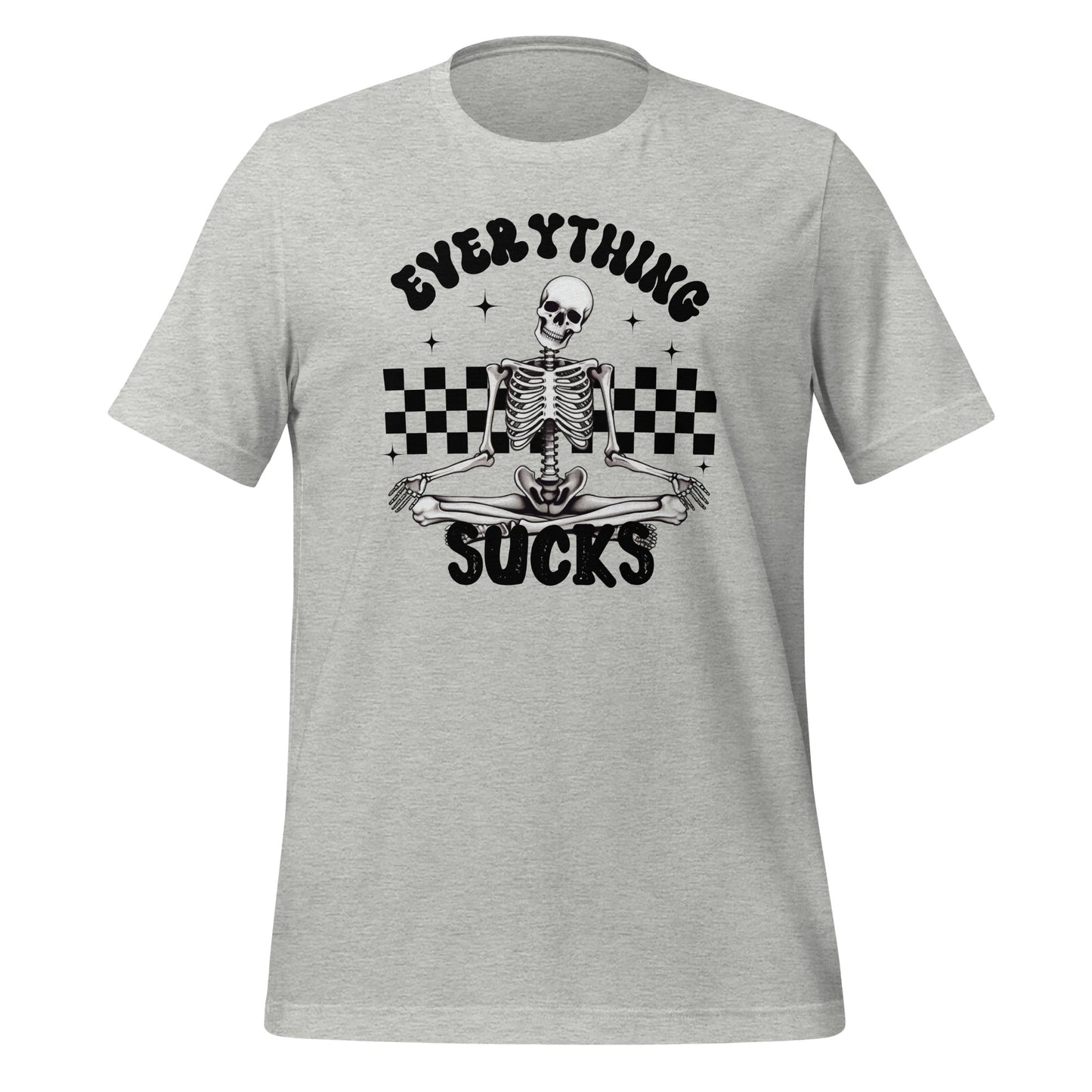 Everything Sucks Checkerboard Skeleton TShirt