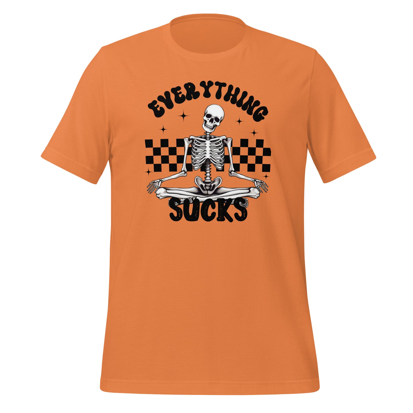 Everything Sucks Checkerboard Skeleton TShirt