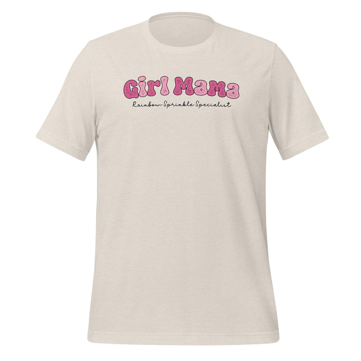 Girl Mama, Rainbow Sprinkle Specialist Crewneck Tshirt