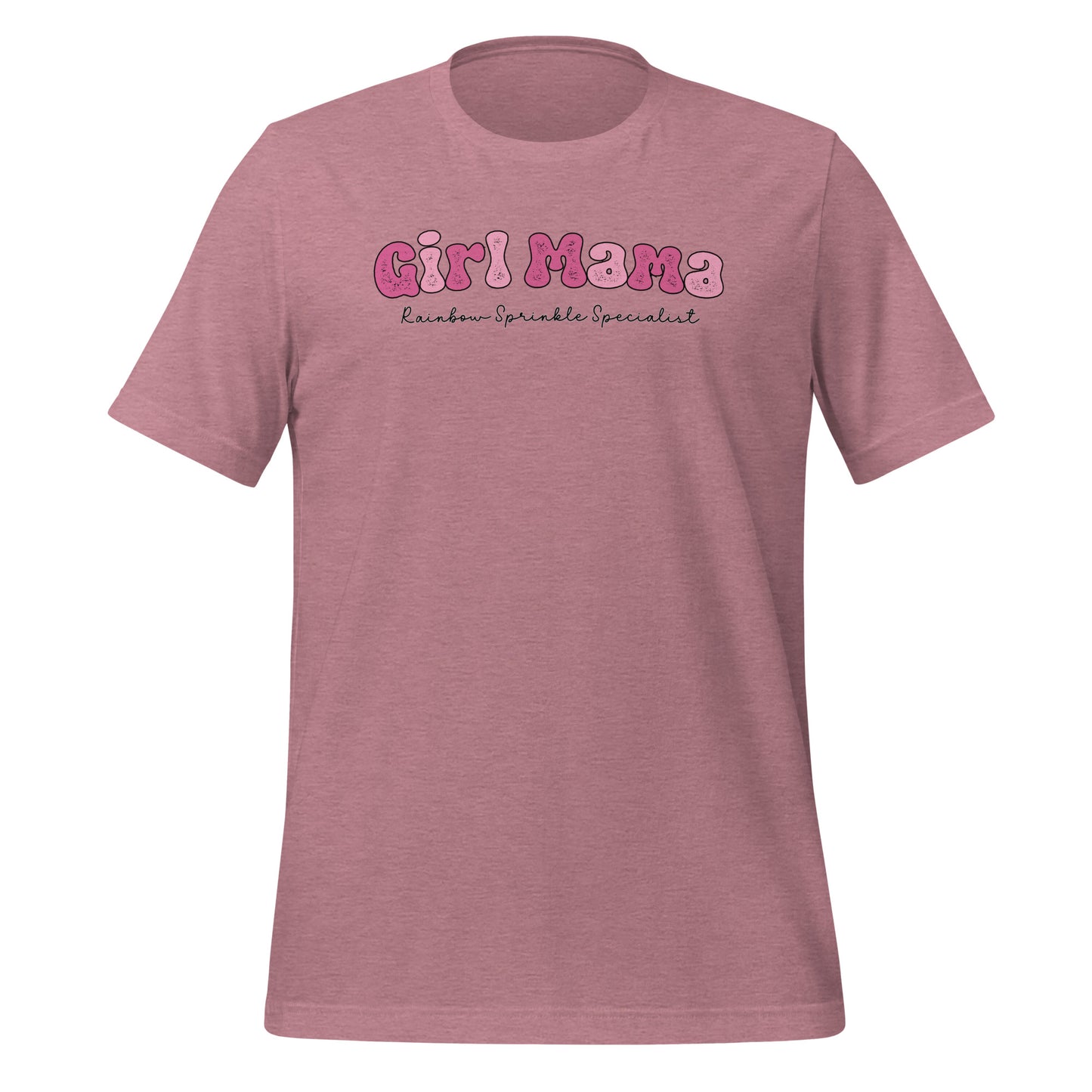 Girl Mama, Rainbow Sprinkle Specialist Crewneck Tshirt